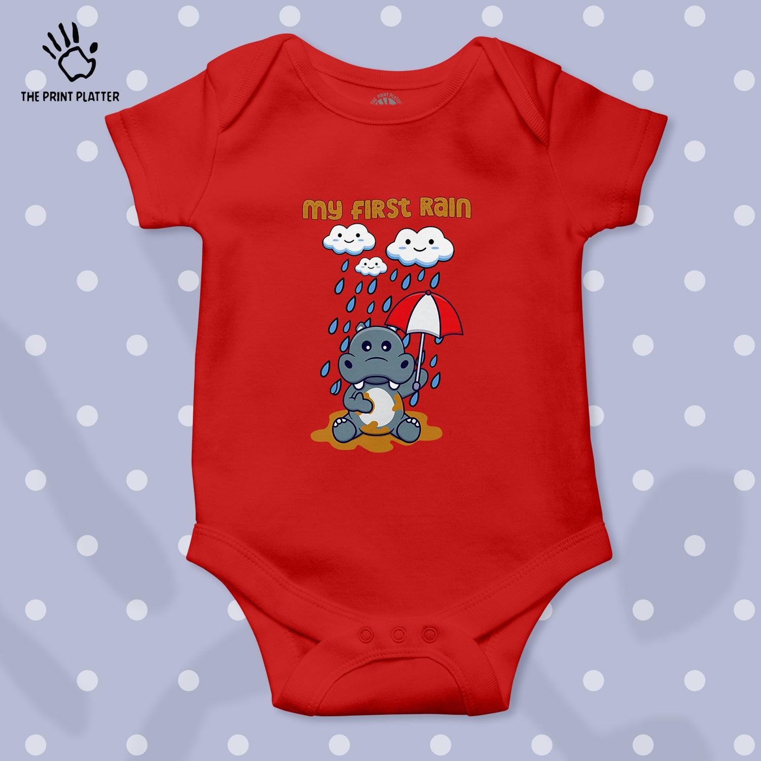 My First Rain Unisex Half Sleeve Romper