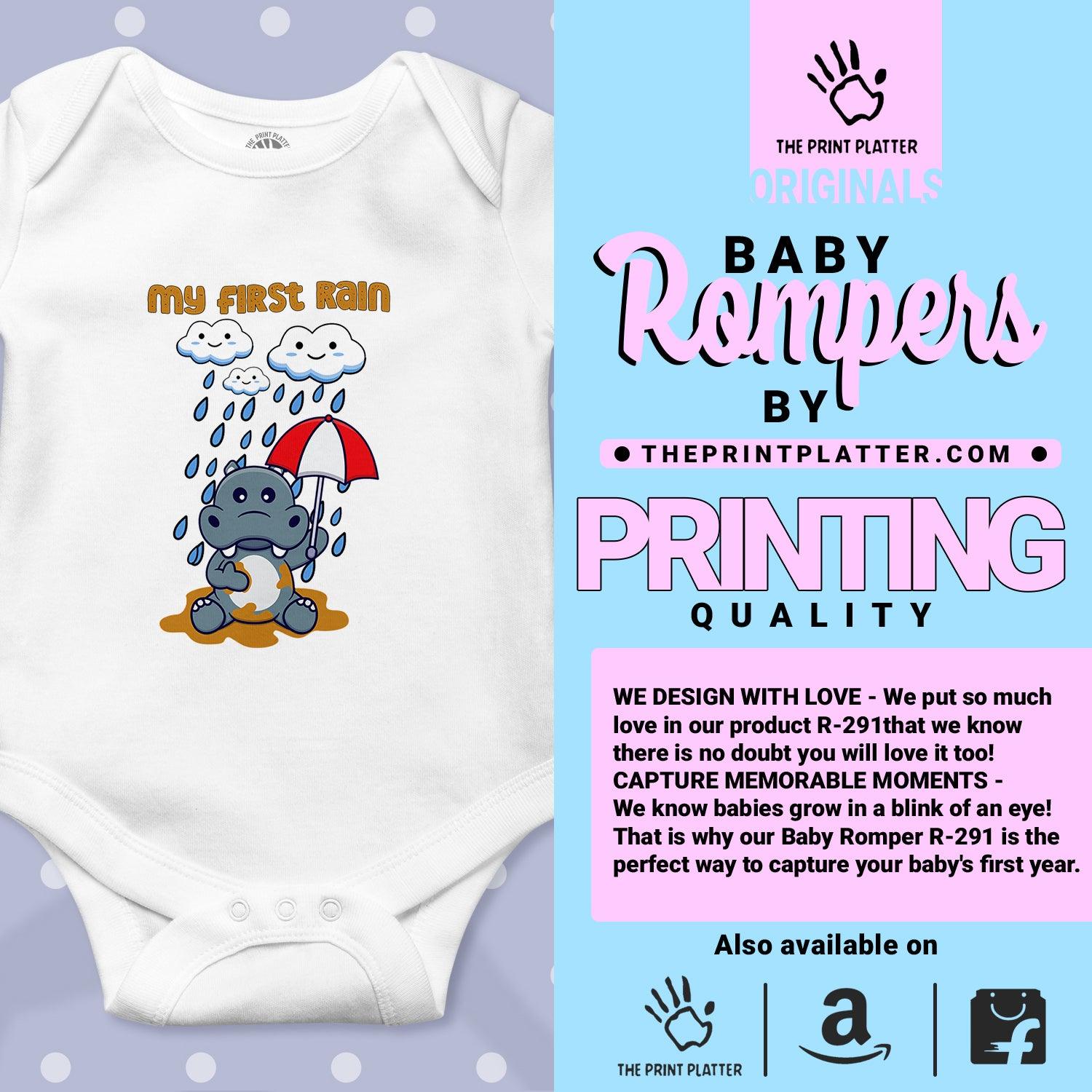 My First Rain Unisex Half Sleeve Romper