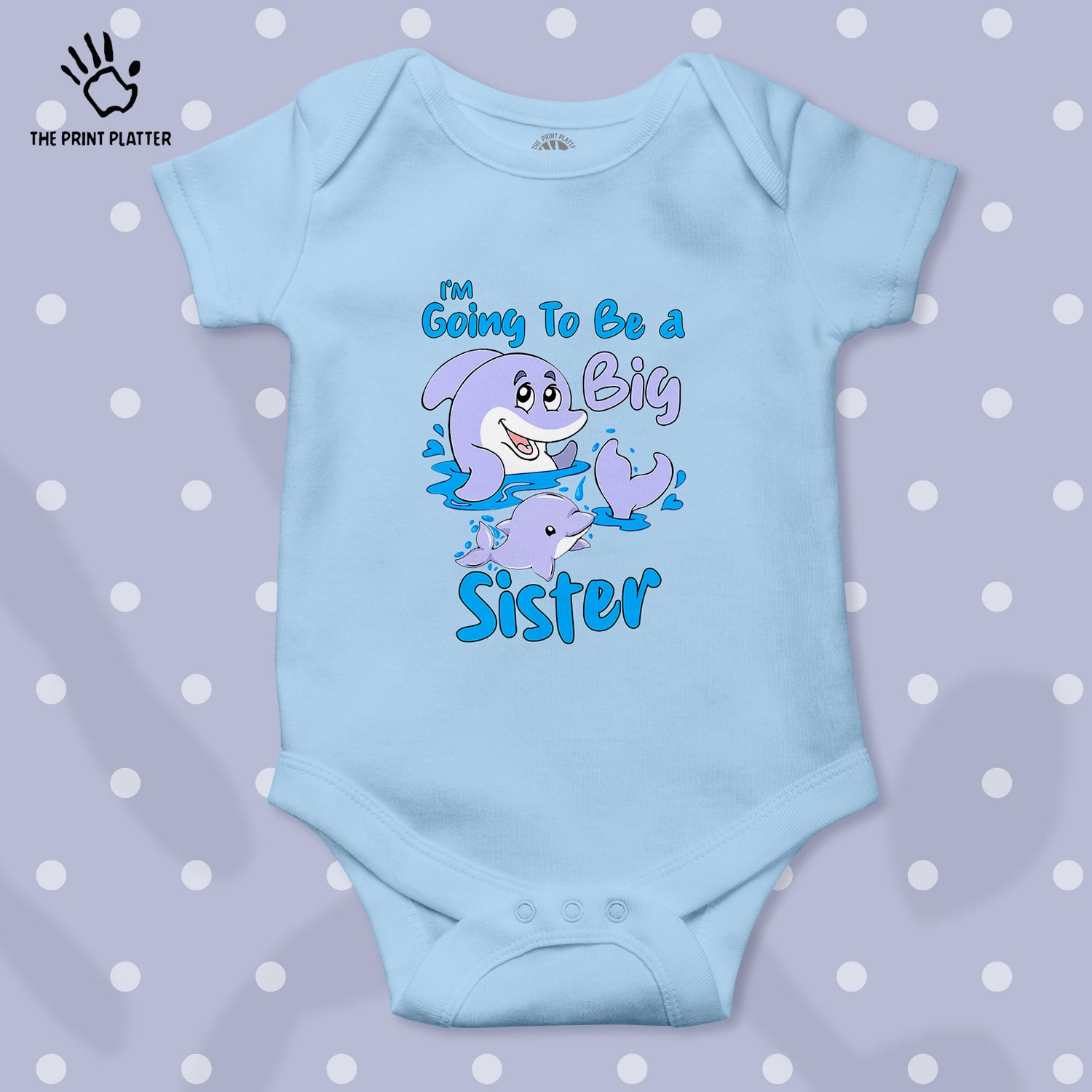 I'm Going To Be A Big Sister Unisex Half Sleeve Romper