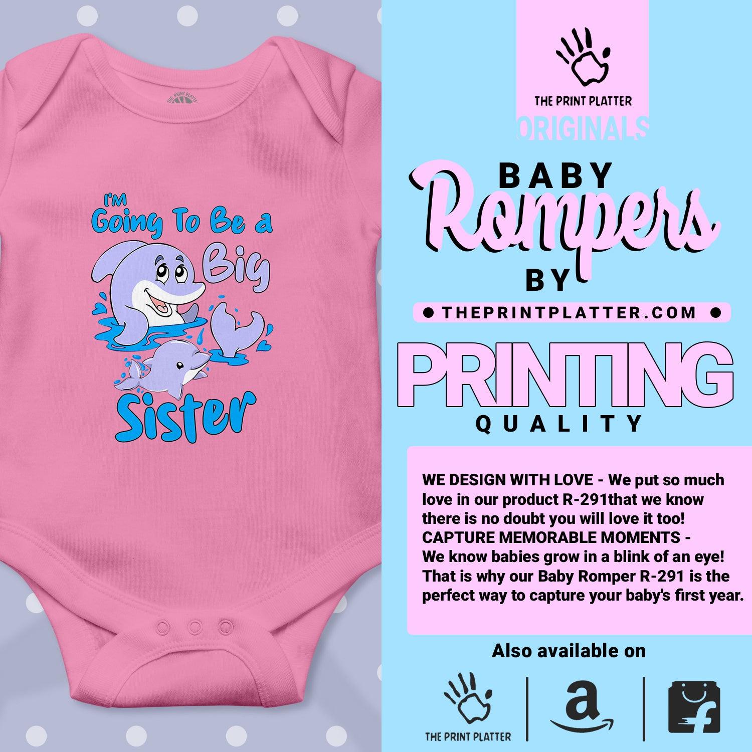 I'm Going To Be A Big Sister Unisex Half Sleeve Romper
