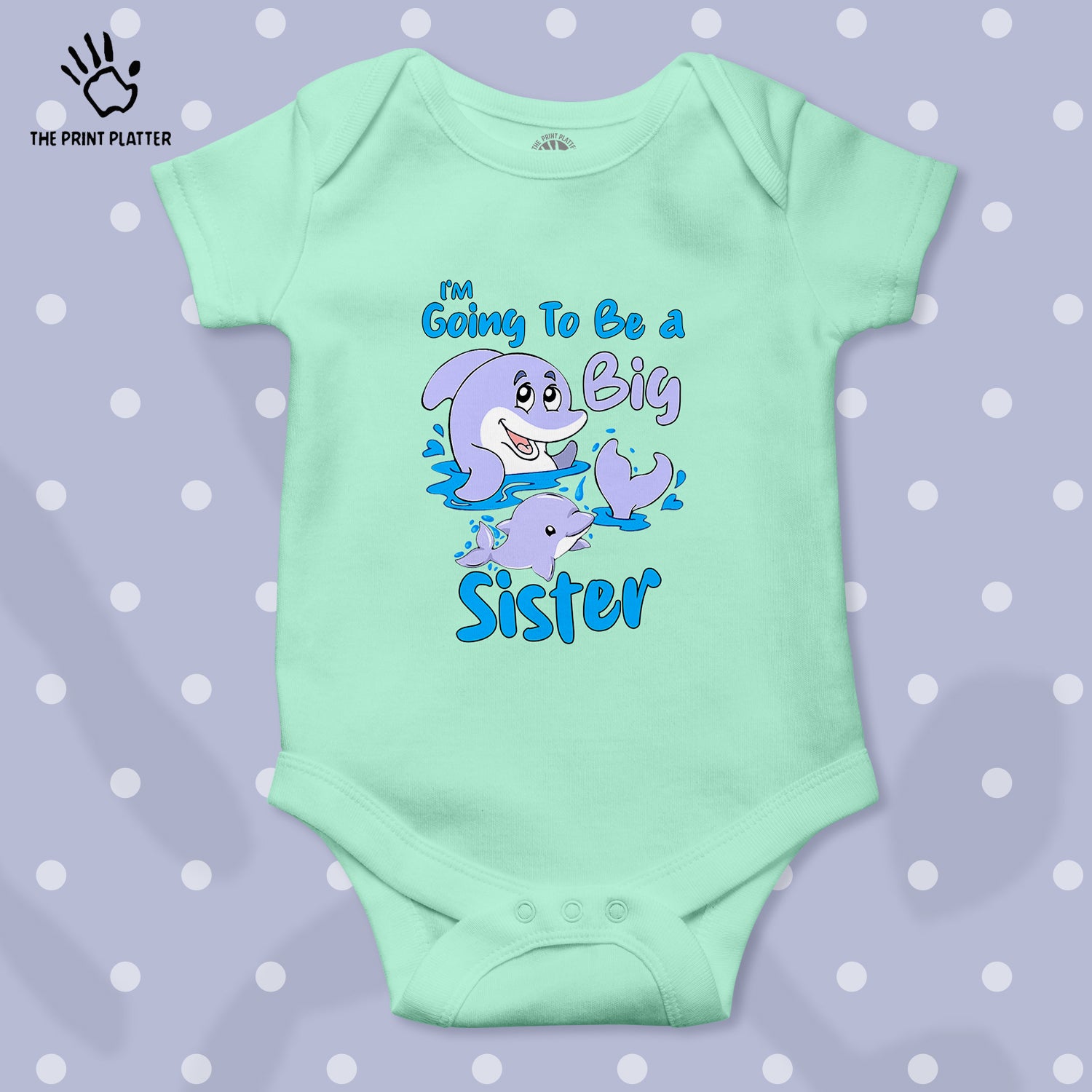 I'm Going To Be A Big Sister Unisex Half Sleeve Romper