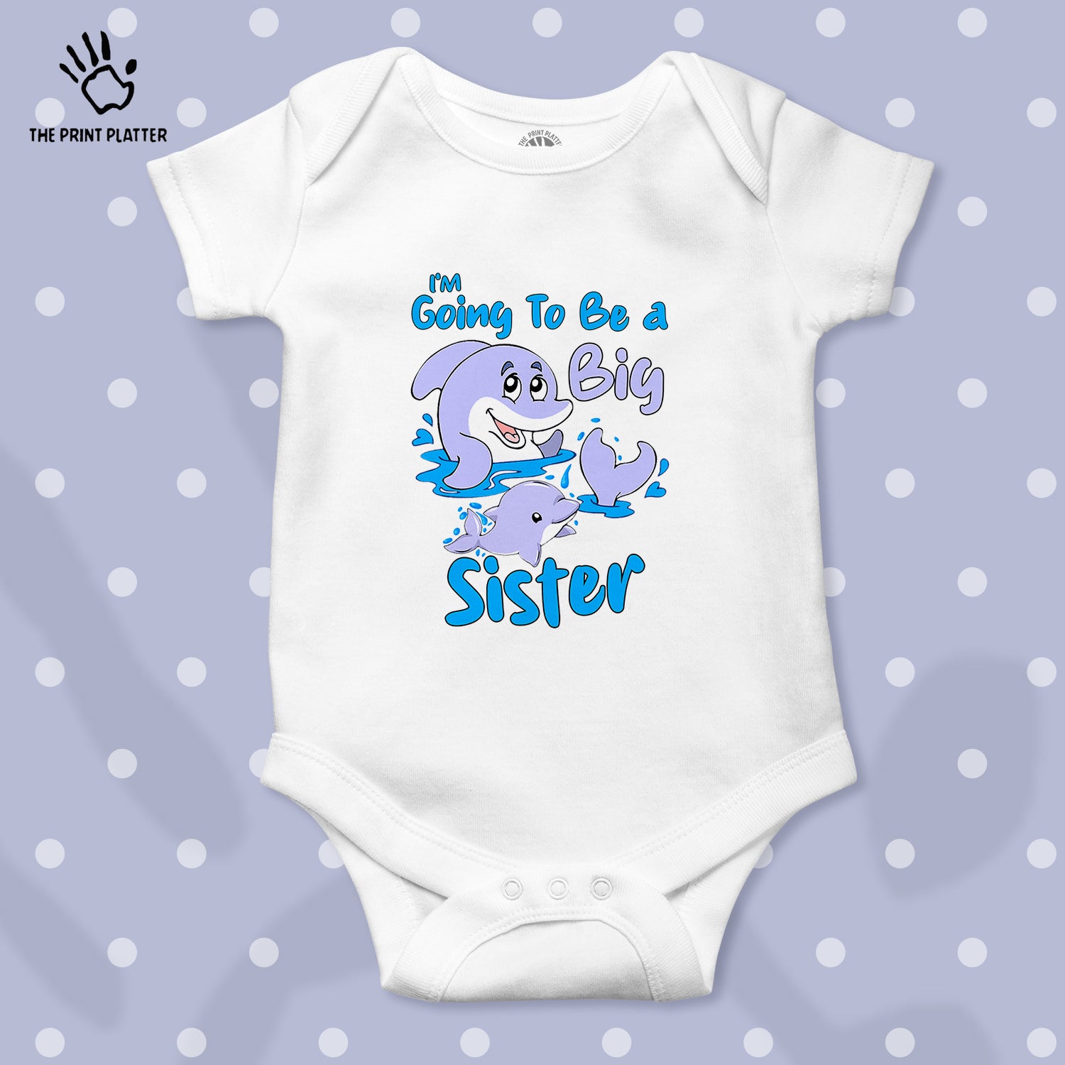 I'm Going To Be A Big Sister Unisex Half Sleeve Romper