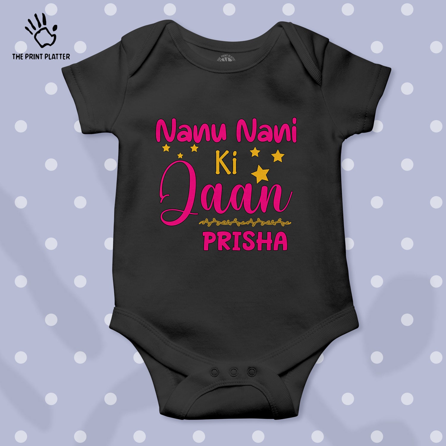 Nanu Nani Ki Jaan Prisha Unisex Half Sleeve Romper