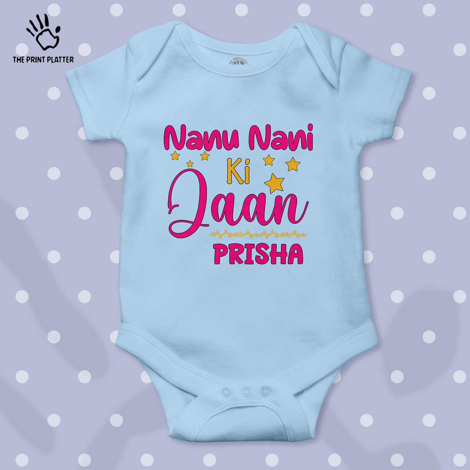 Nanu Nani Ki Jaan Prisha Unisex Half Sleeve Romper