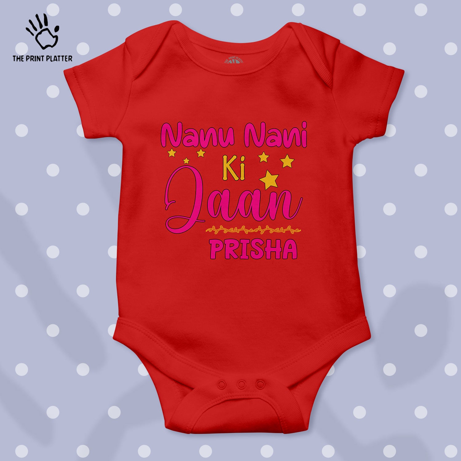 Nanu Nani Ki Jaan Prisha Unisex Half Sleeve Romper