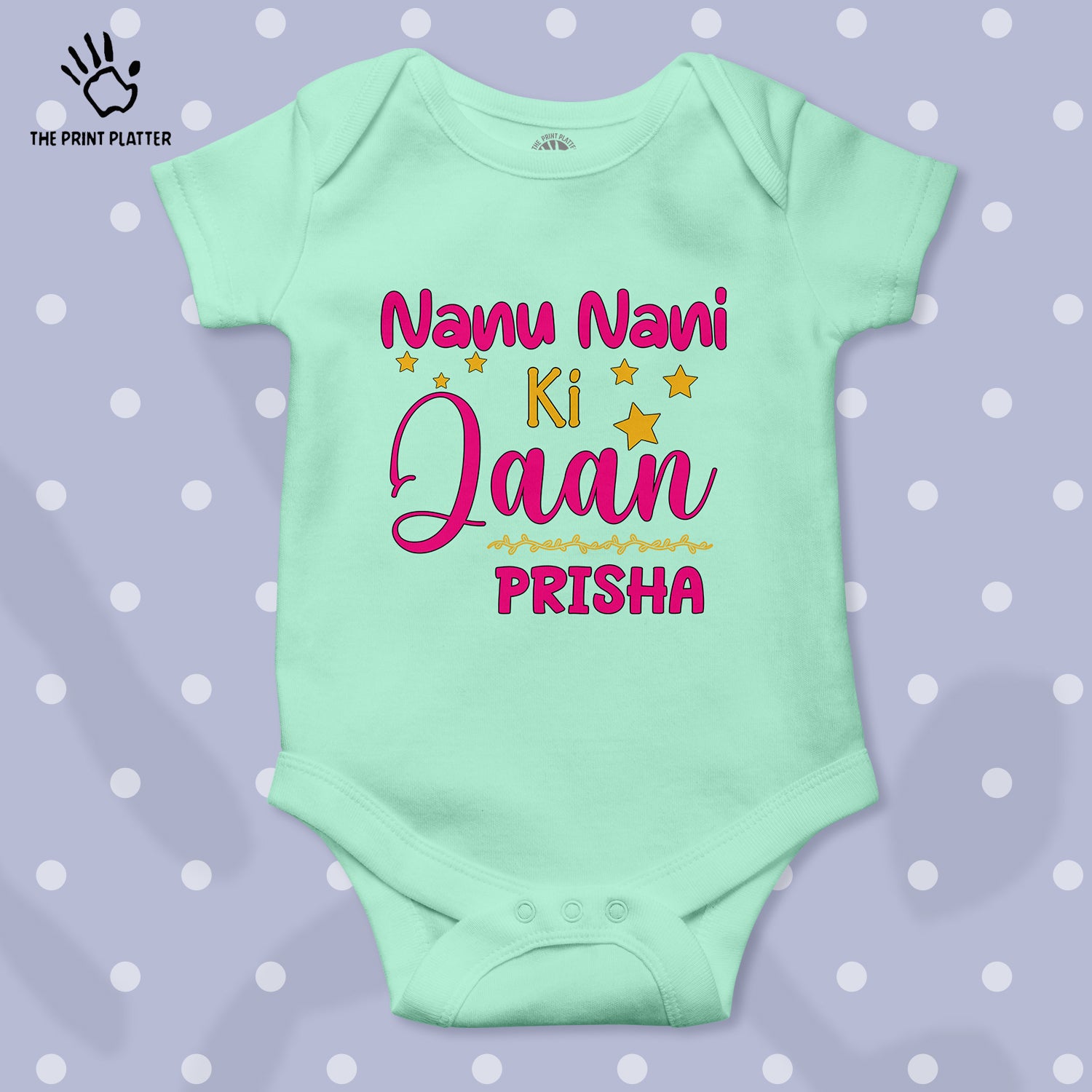 Nanu Nani Ki Jaan Prisha Unisex Half Sleeve Romper