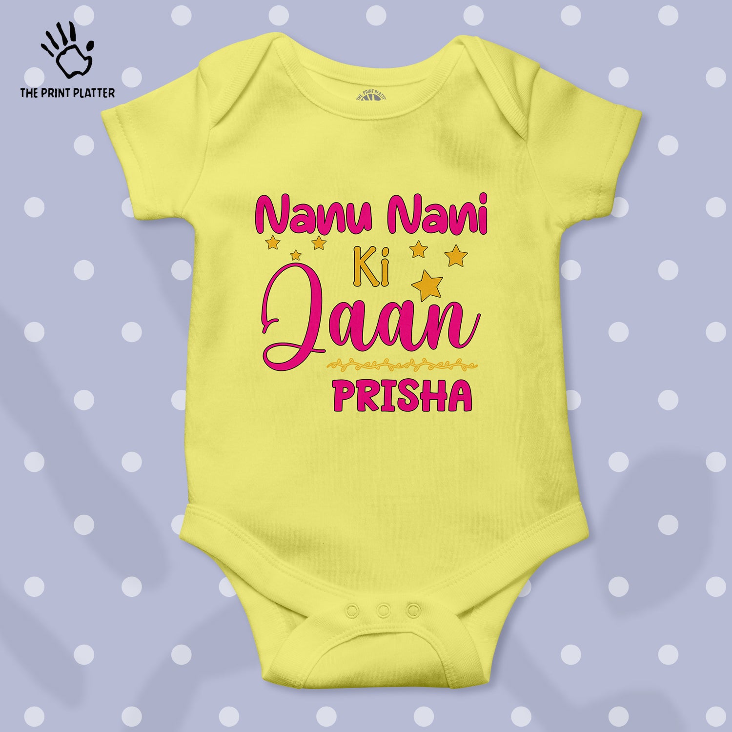 Nanu Nani Ki Jaan Prisha Unisex Half Sleeve Romper