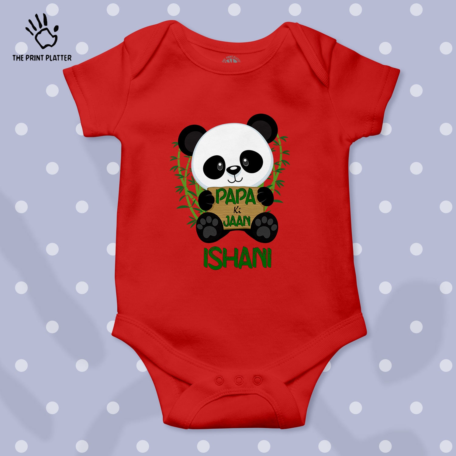 Papa Ki Jaan Ishani Unisex Half Sleeve Romper