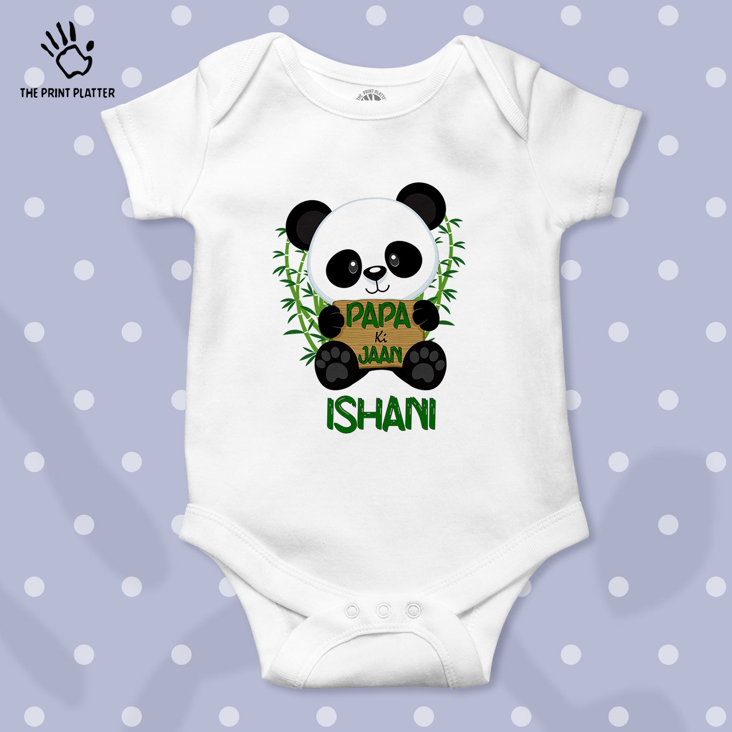 Papa Ki Jaan Ishani Unisex Half Sleeve Romper