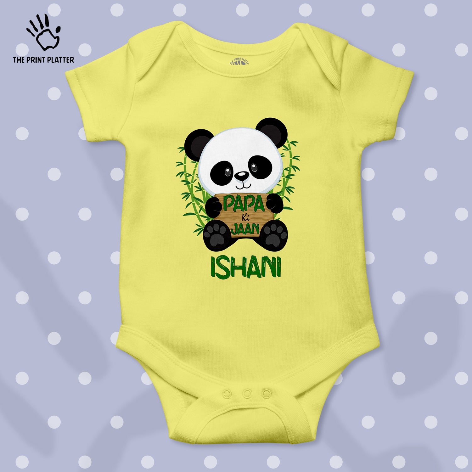 Papa Ki Jaan Ishani Unisex Half Sleeve Romper