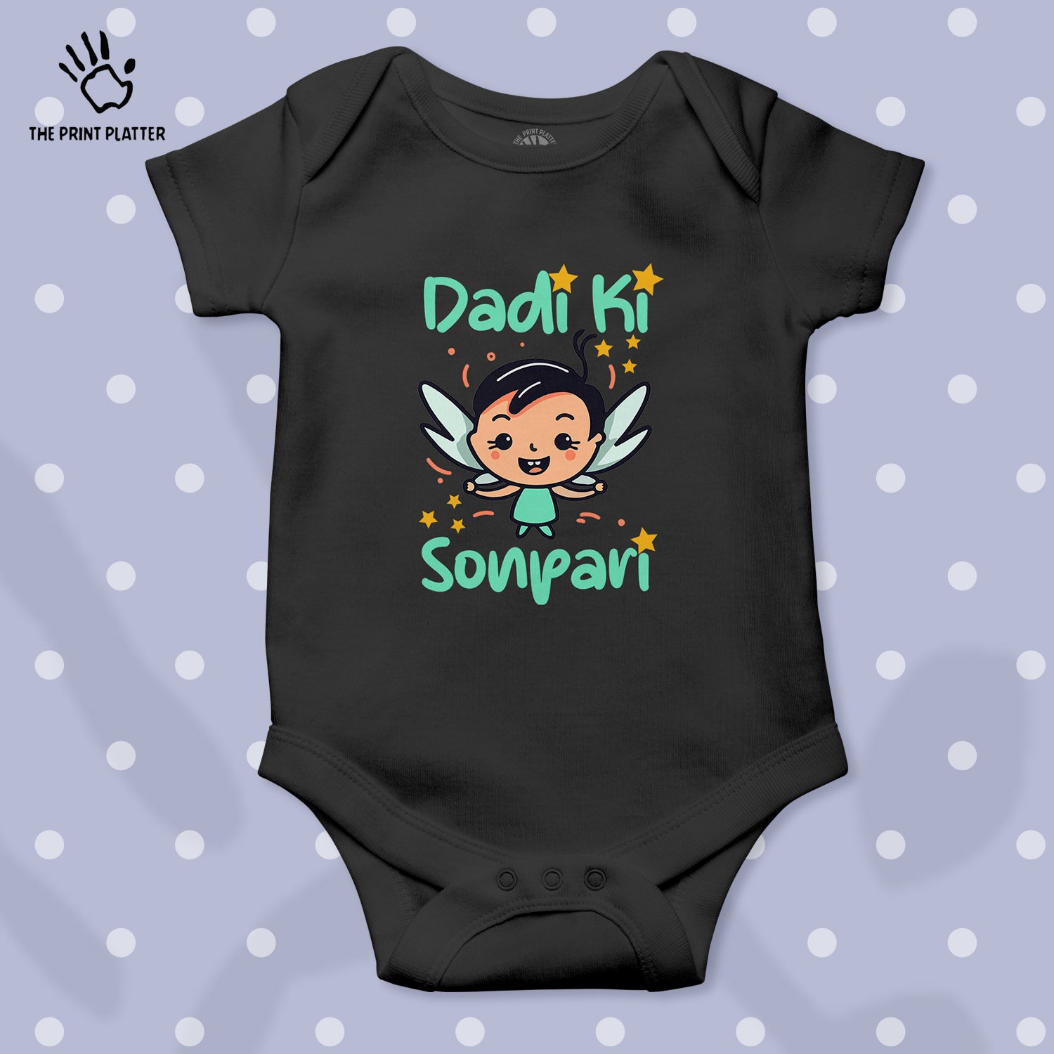 Dadi Ki Sonpari Unisex Half Sleeve Romper