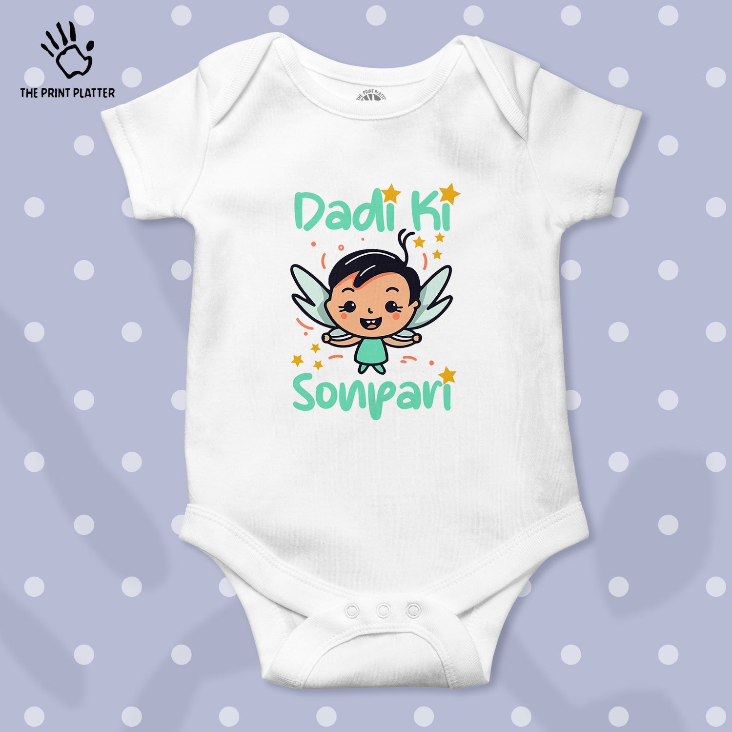 Dadi Ki Sonpari Unisex Half Sleeve Romper