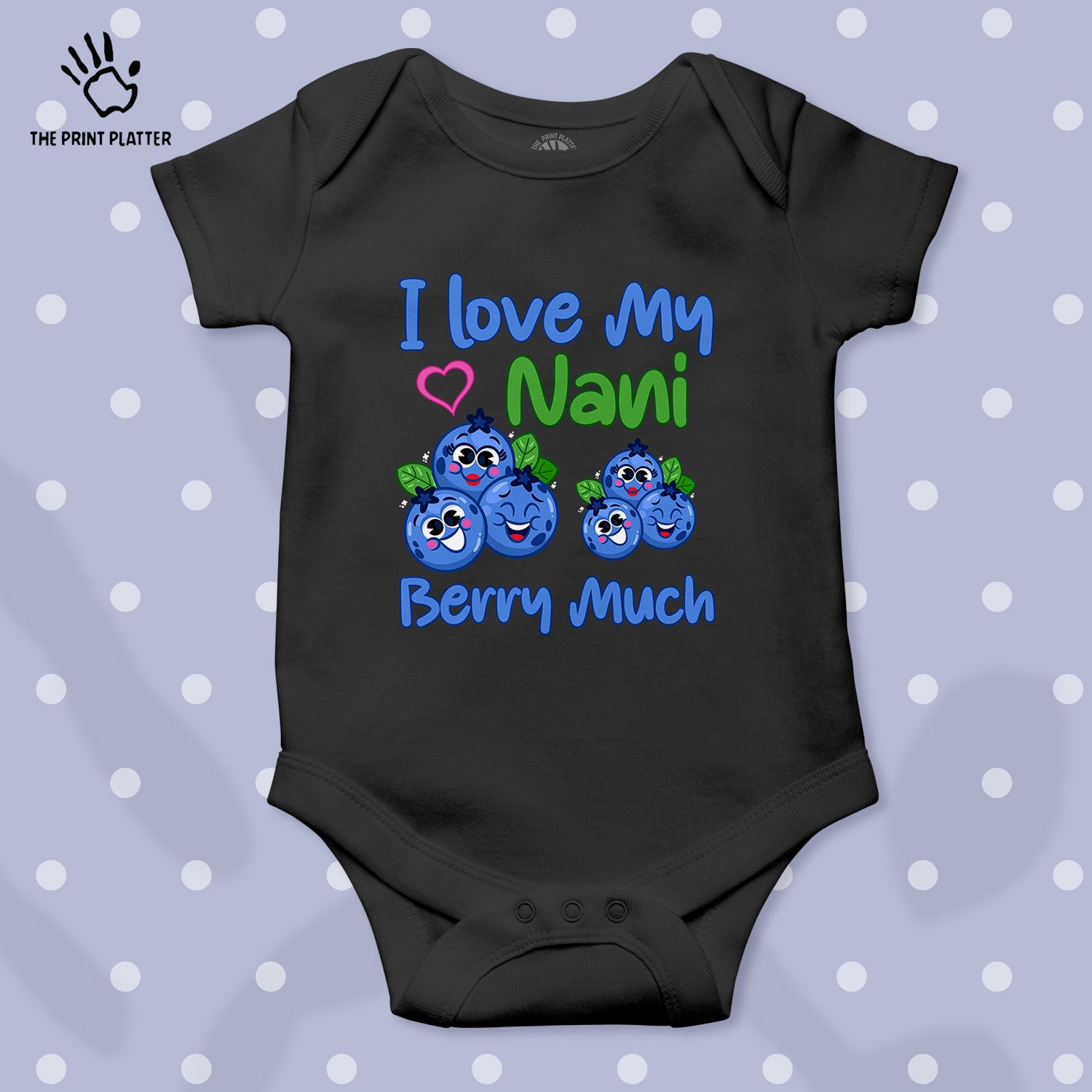 I Love My Nani Berry Much Unisex Half Sleeve Romper