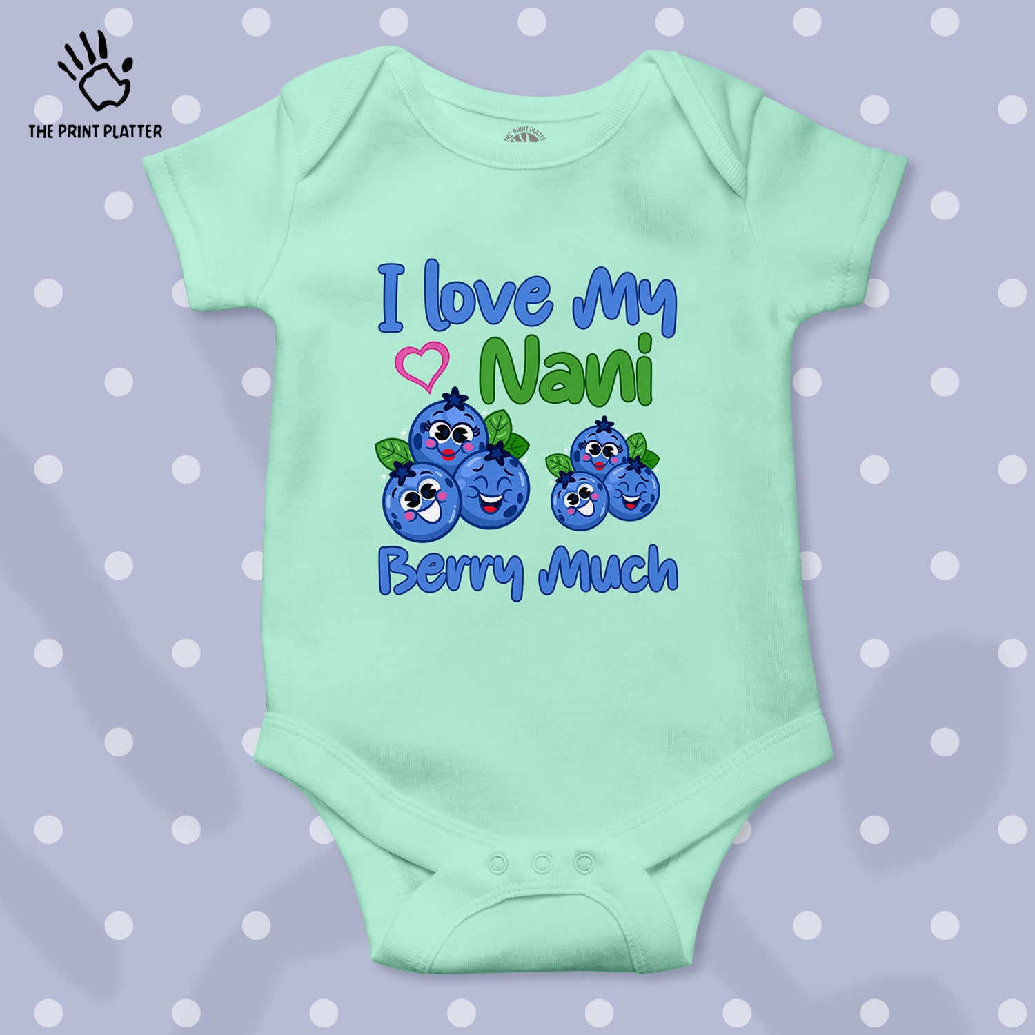 I Love My Nani Berry Much Unisex Half Sleeve Romper