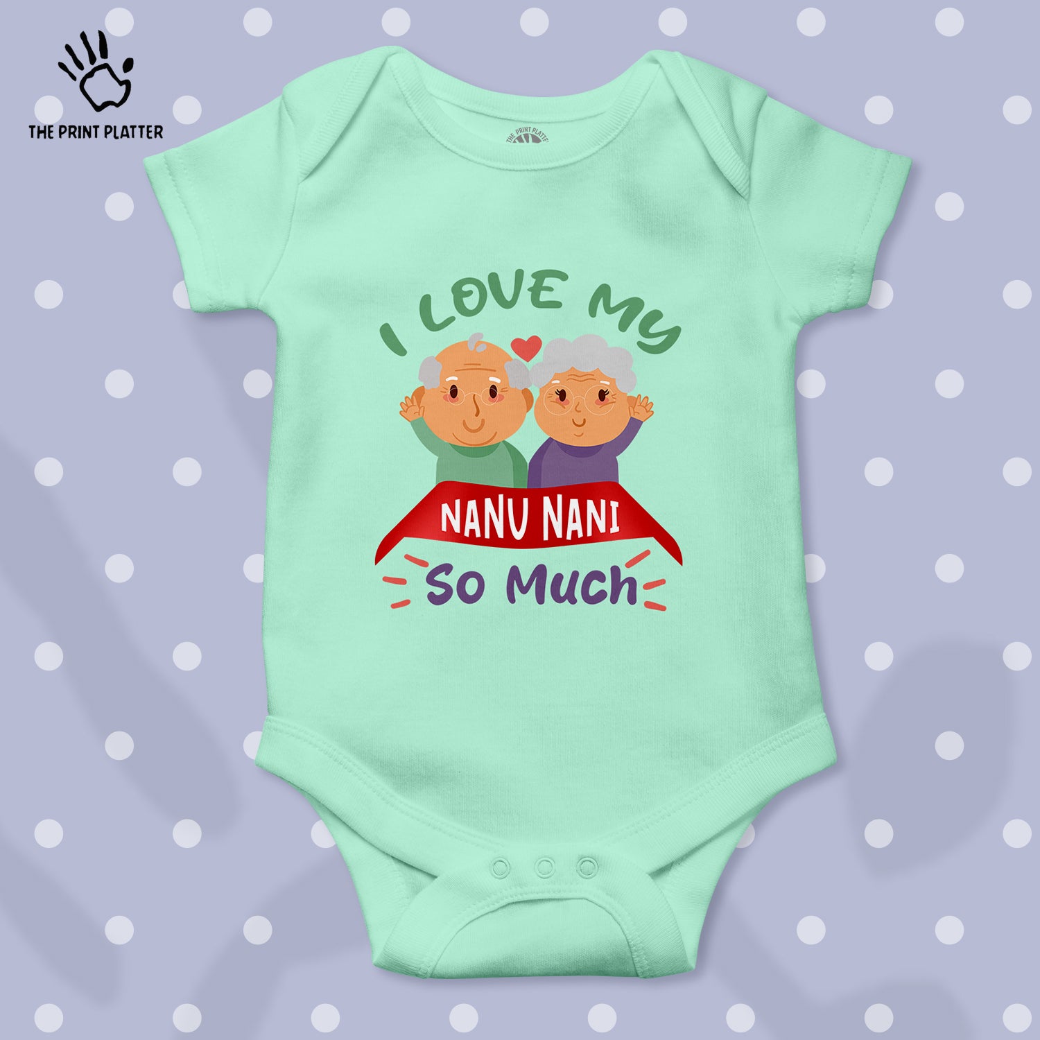 I Love My Nanu Nani So Much Unisex Half Sleeve Romper