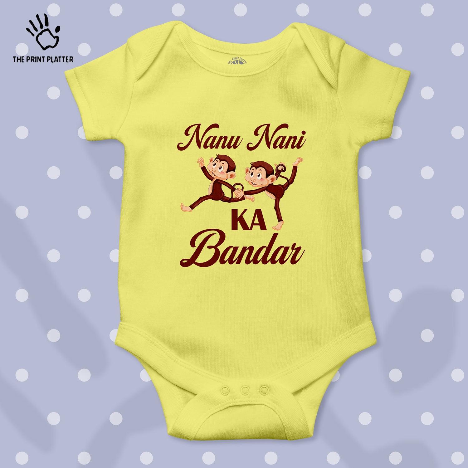 Nanu Nani Ka Bandar Unisex Half Sleeve Romper