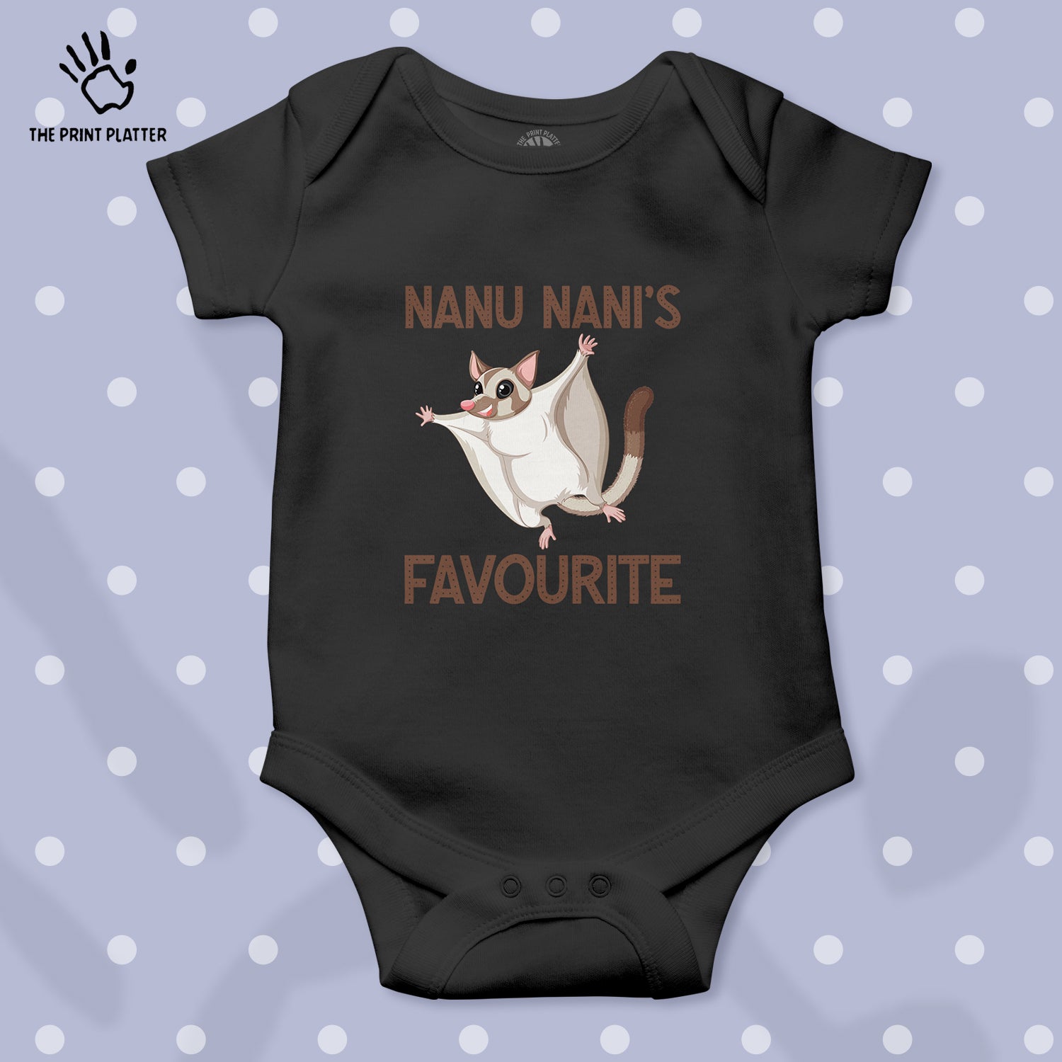 Nanu Nani's Favourite Kiddo Unisex Half Sleeve Romper