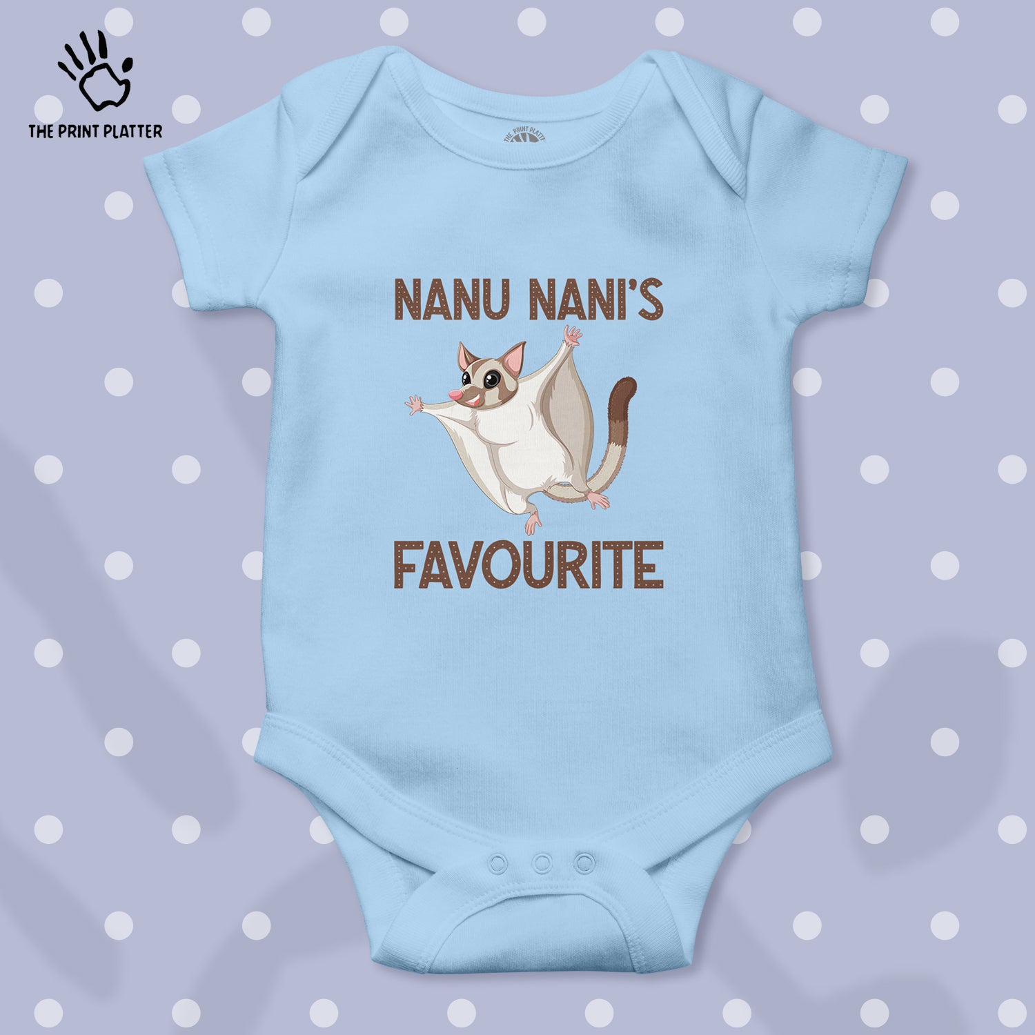 Nanu Nani's Favourite Kiddo Unisex Half Sleeve Romper