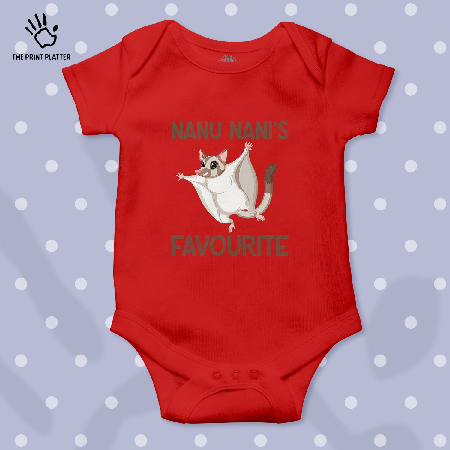 Nanu Nani's Favourite Unisex Half Sleeve Romper