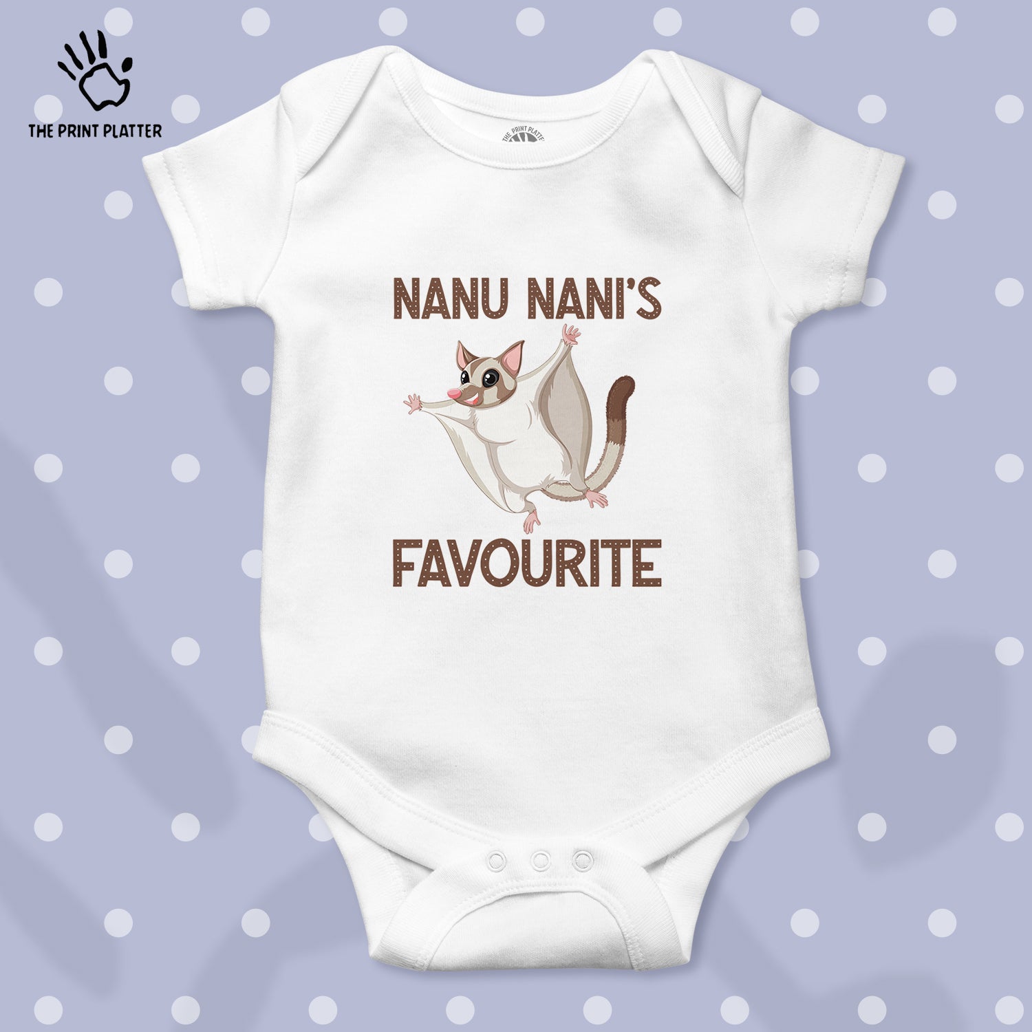 Nanu Nani's Favourite Kiddo Unisex Half Sleeve Romper