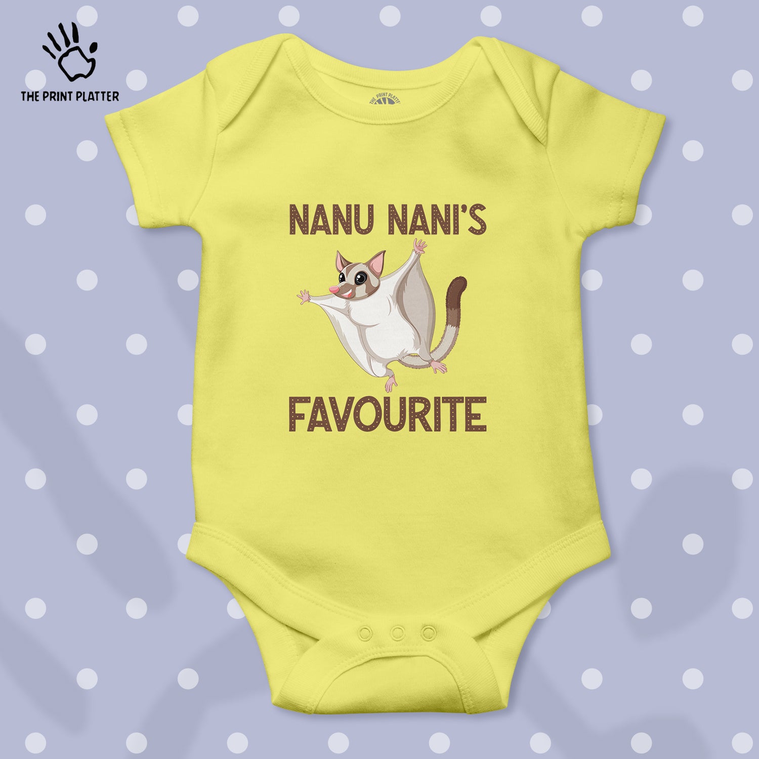 Nanu Nani's Favourite Kiddo Unisex Half Sleeve Romper