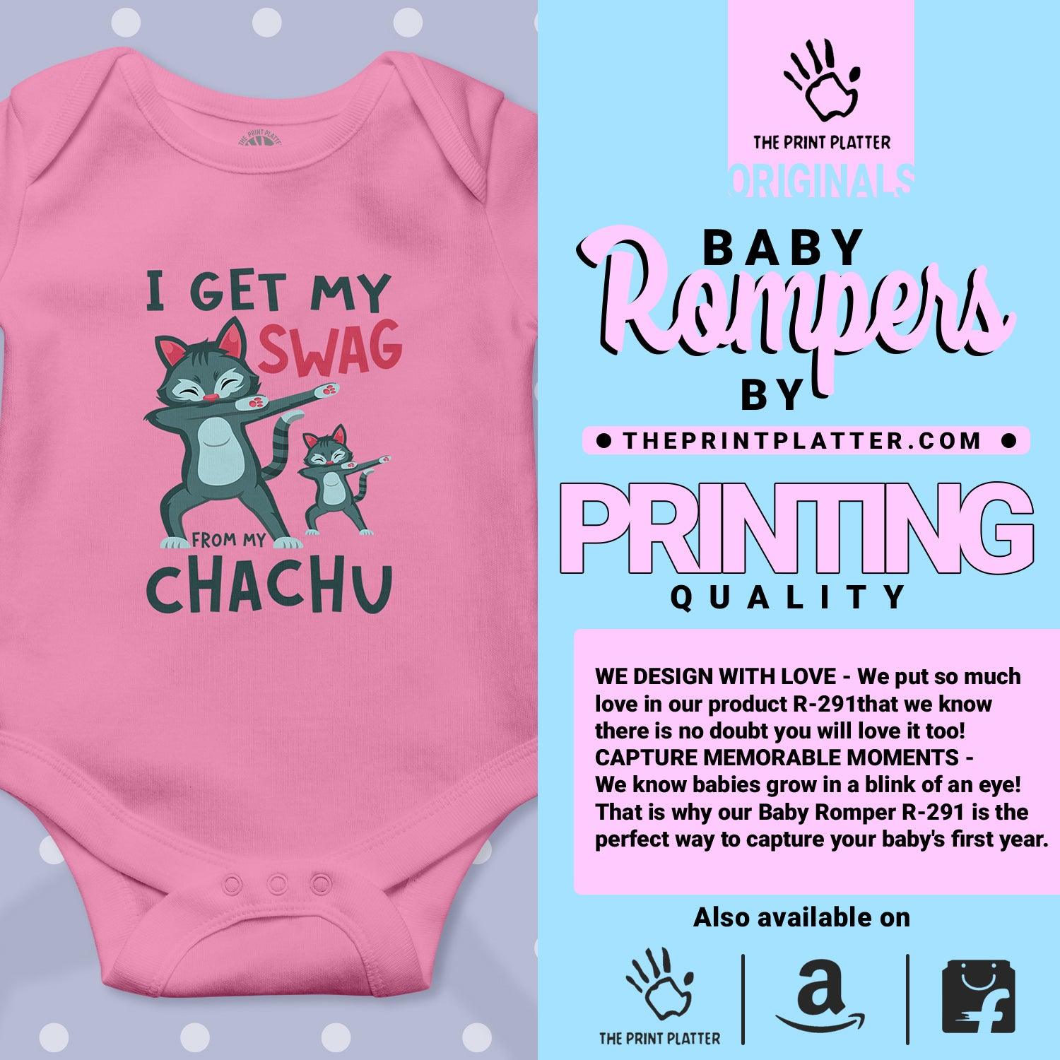 I Get my Swag From My Chachu Unisex Half Sleeve Romper