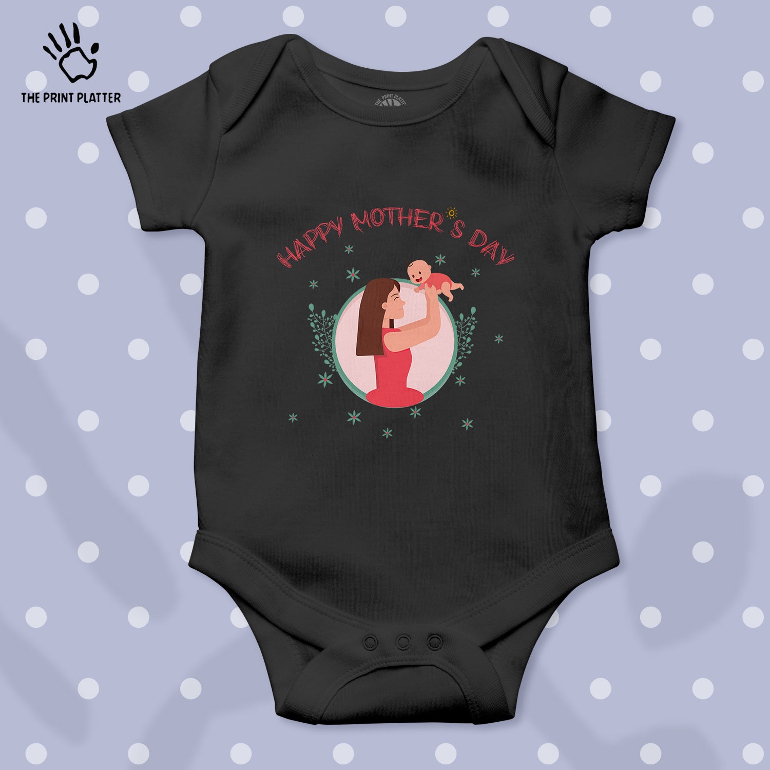 Happy Mother's Day Unisex Half Sleeve Romper