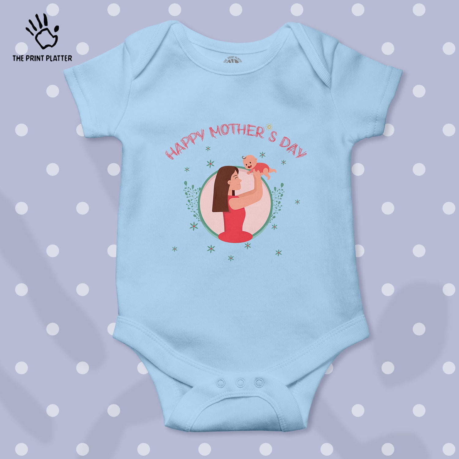 Happy Mother's Day Unisex Half Sleeve Romper