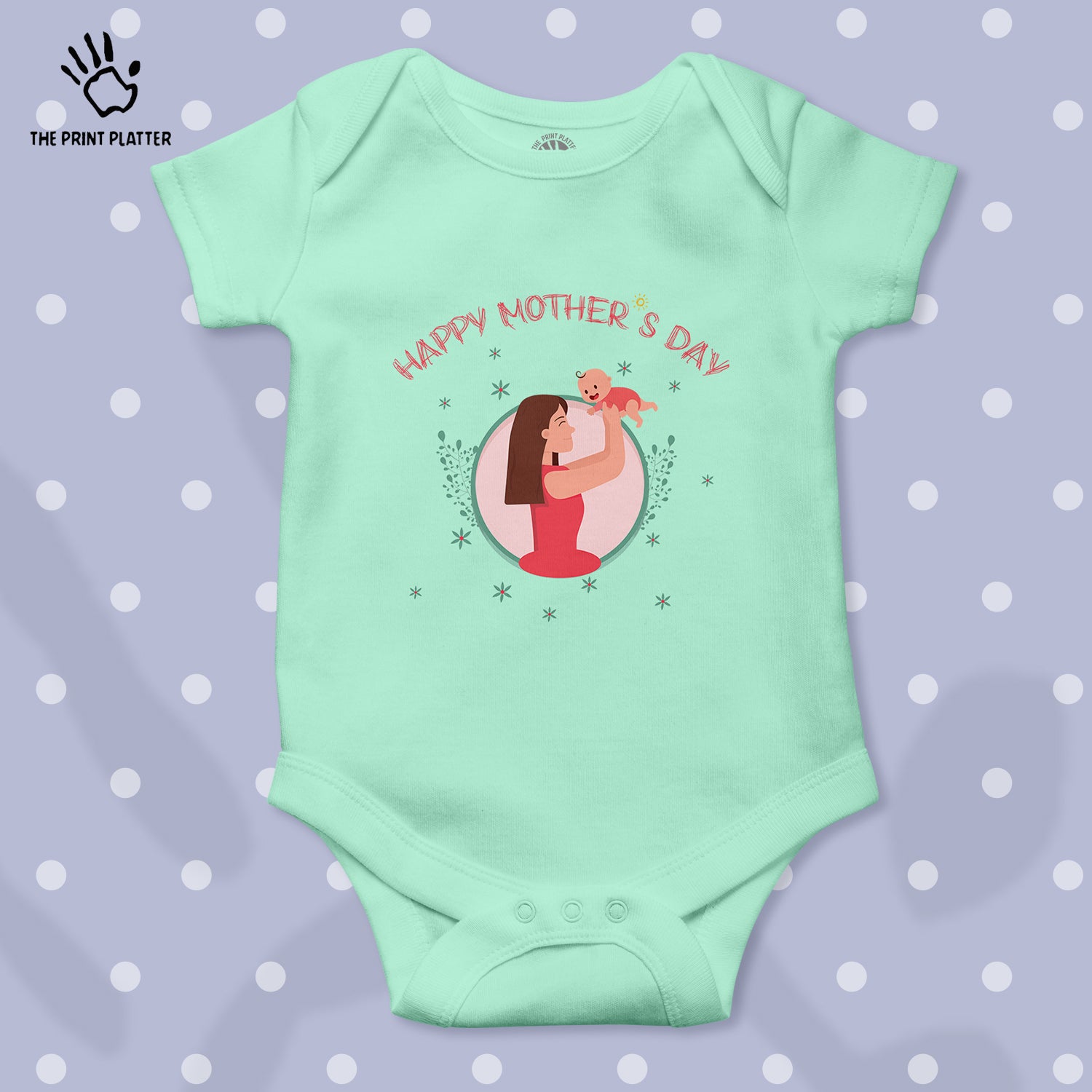 Happy Mother's Day Unisex Half Sleeve Romper