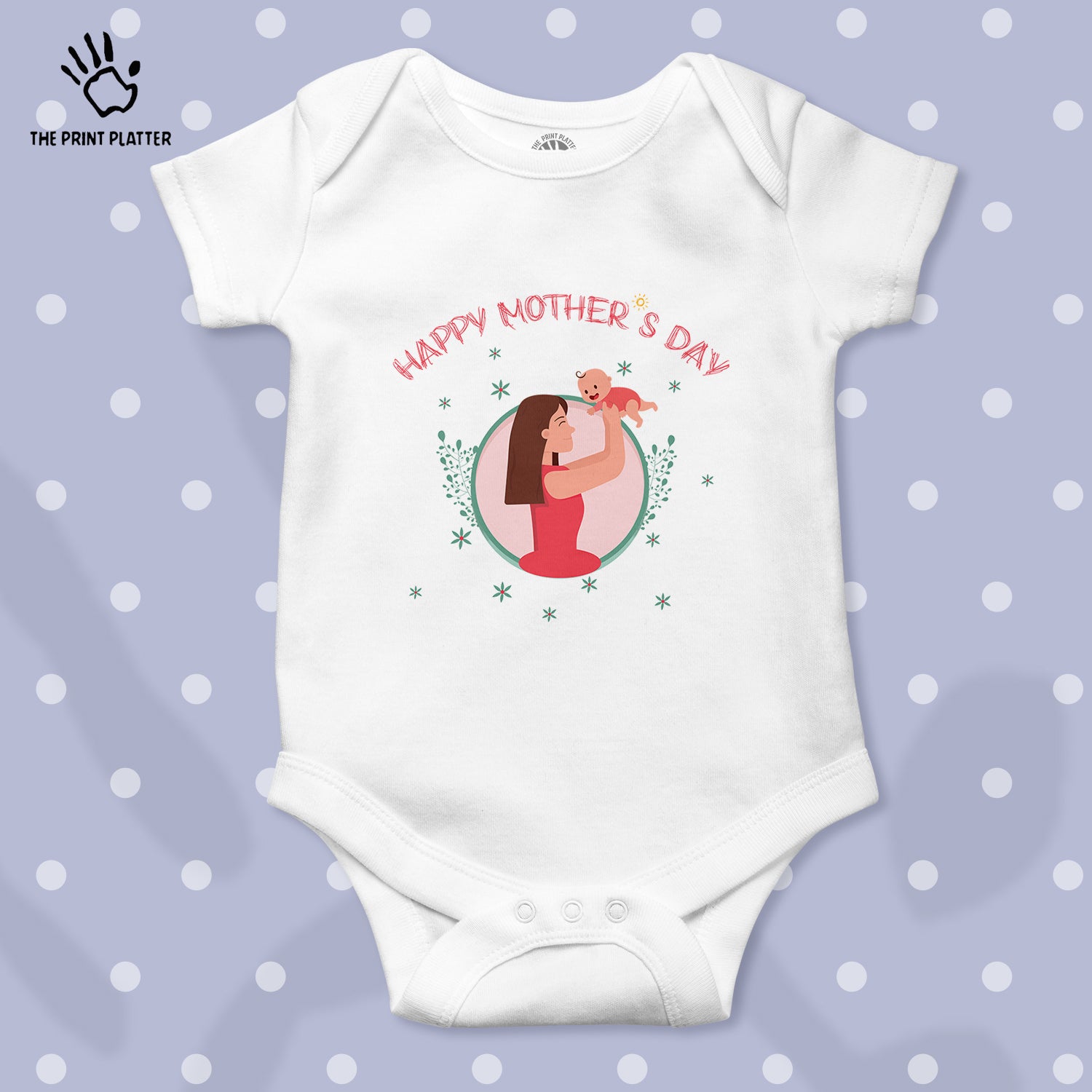 Happy Mother's Day Unisex Half Sleeve Romper