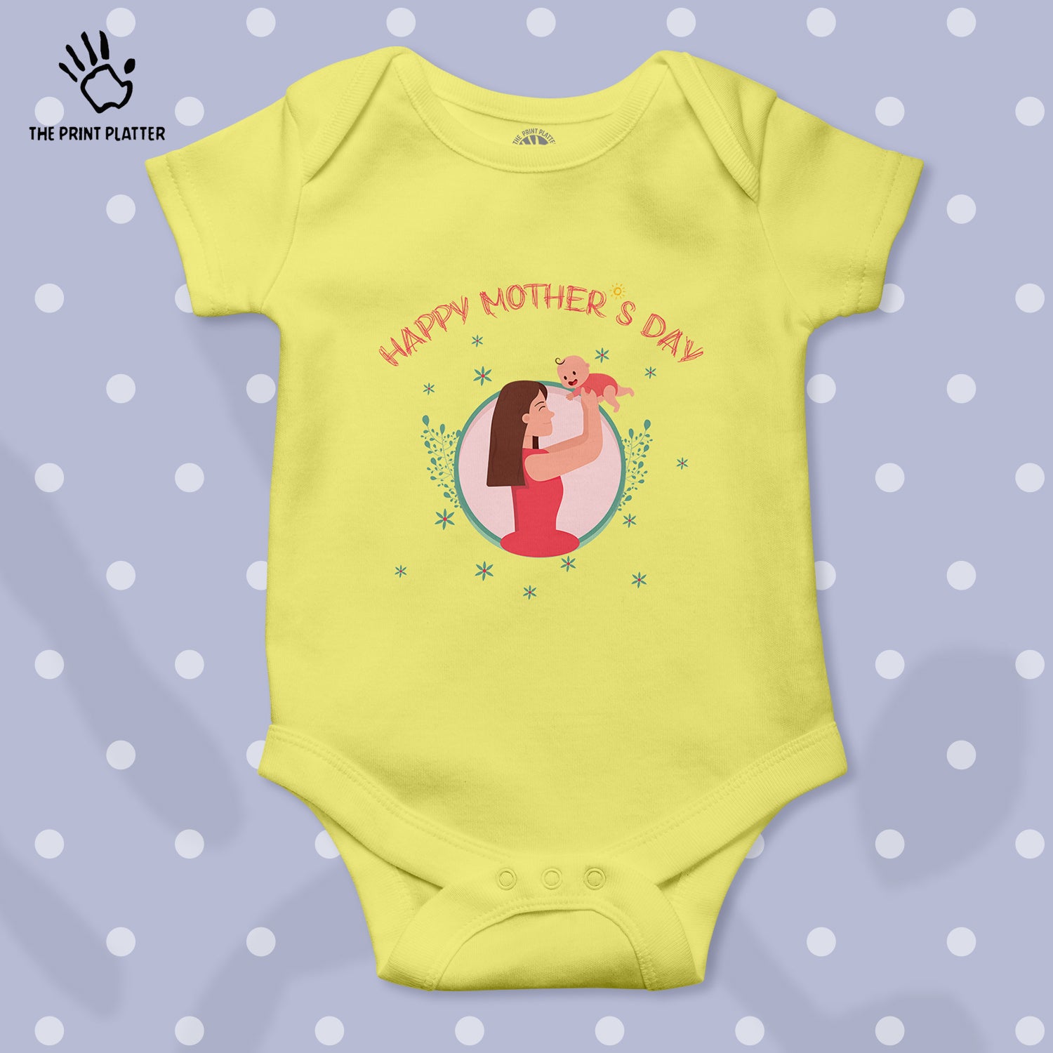 Happy Mother's Day Unisex Half Sleeve Romper