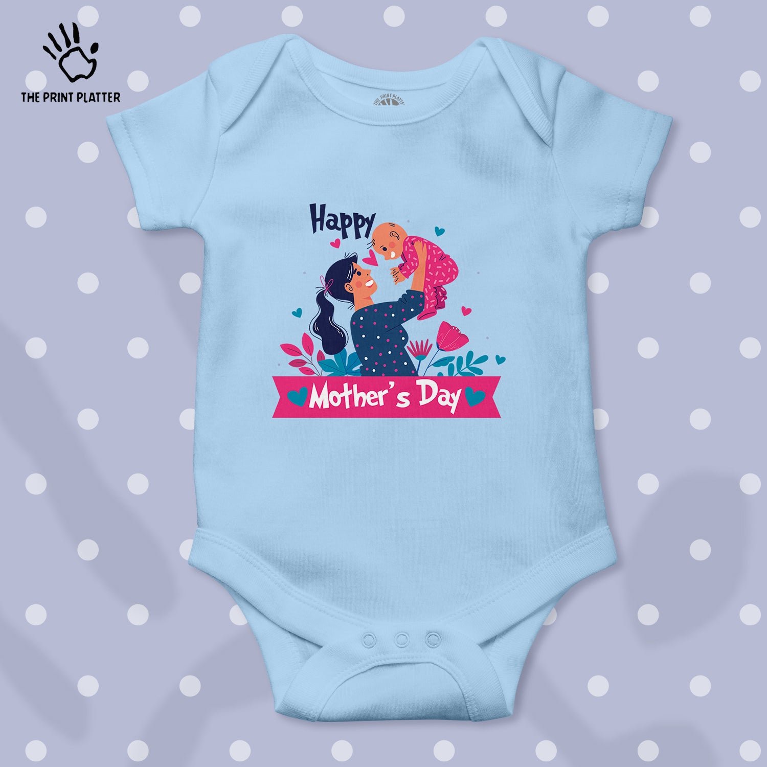 Happy Mother's Day Unisex Half Sleeve Romper