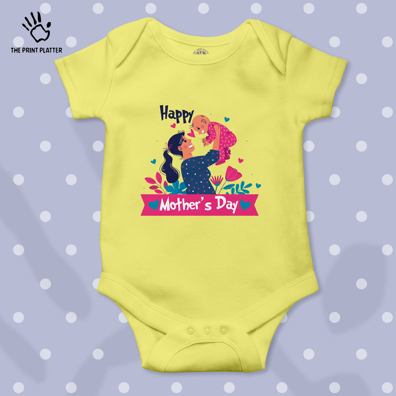 Happy Mother's Day Unisex Half Sleeve Romper