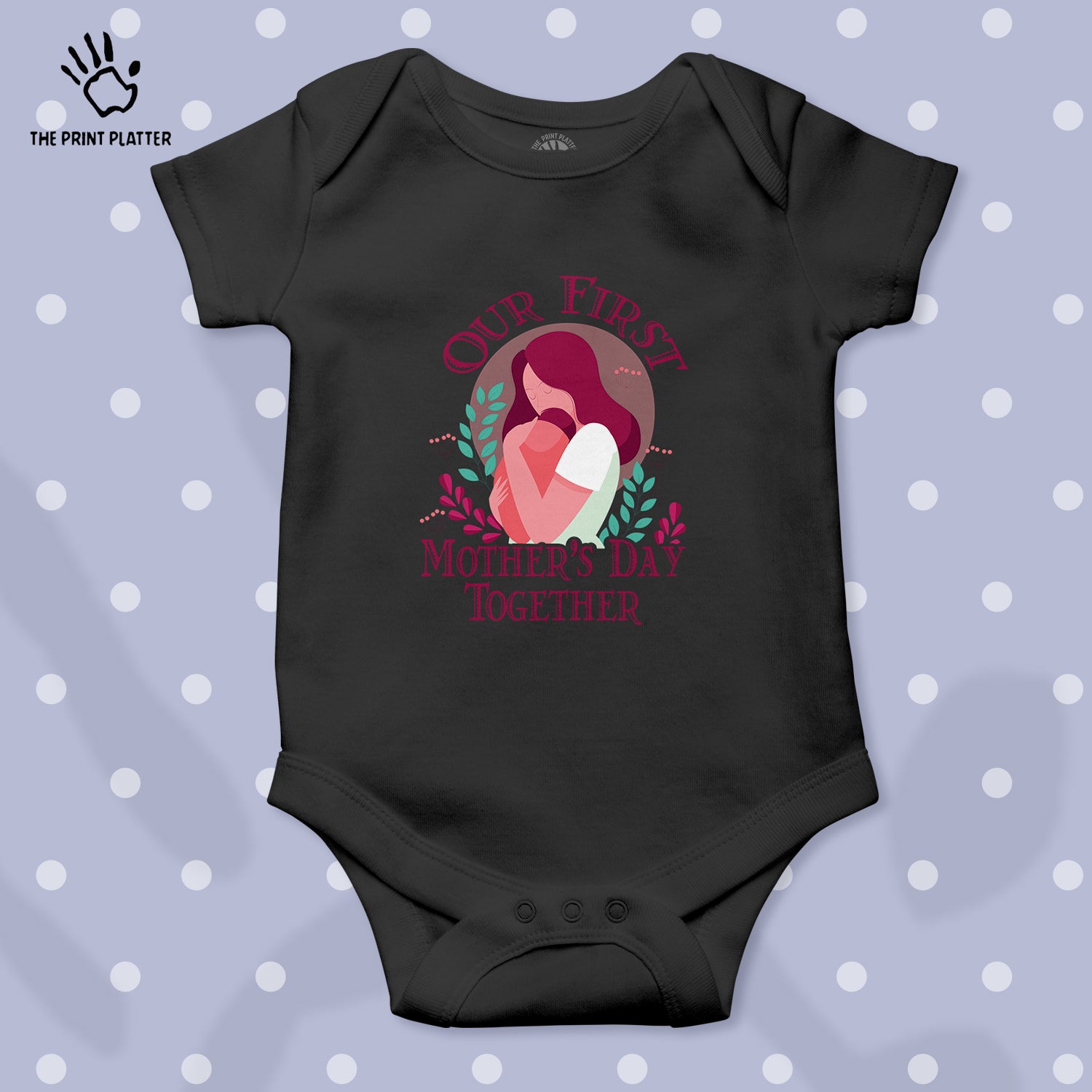 Our First Mother's Day Together Unisex Half Sleeve Romper