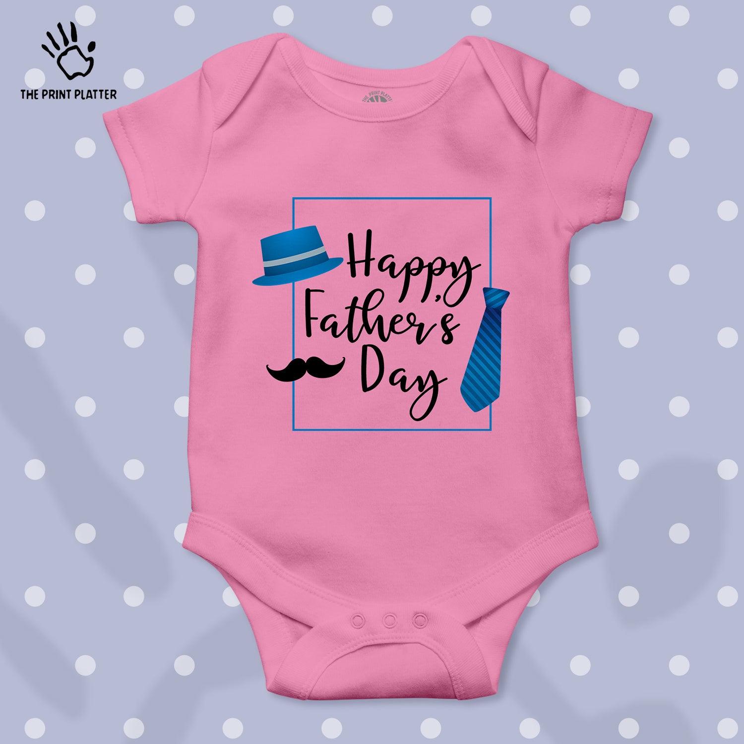 Happy Father's Day Unisex Half Sleeve Romper