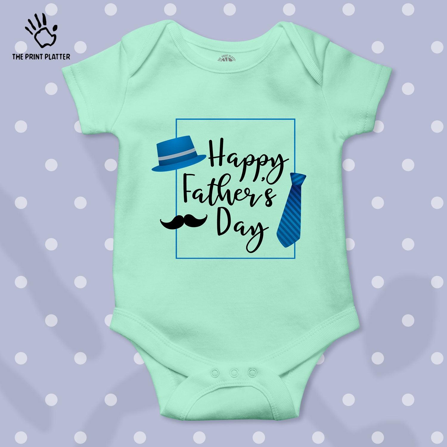 Happy Father's Day Unisex Half Sleeve Romper