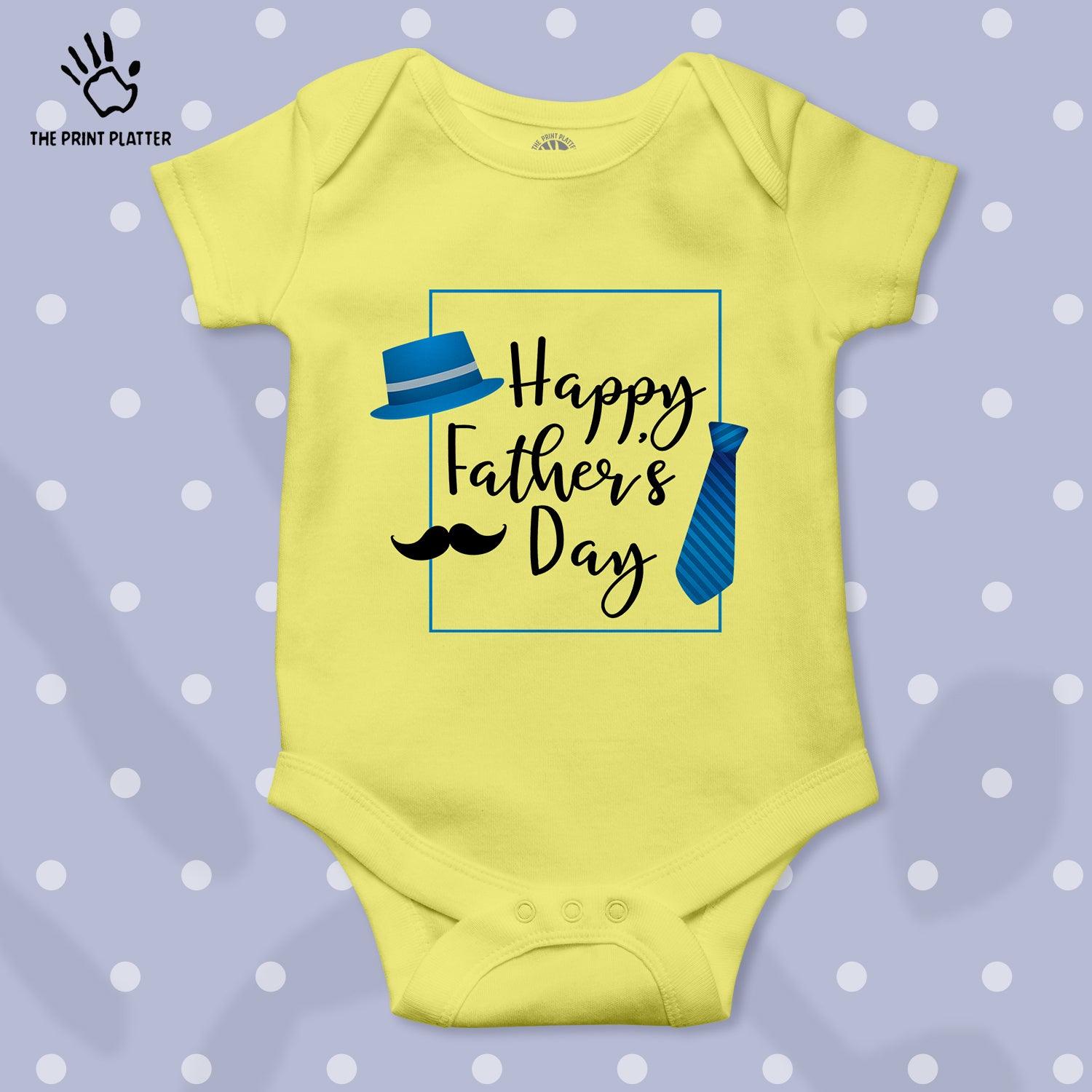 Happy Father's Day Unisex Half Sleeve Romper