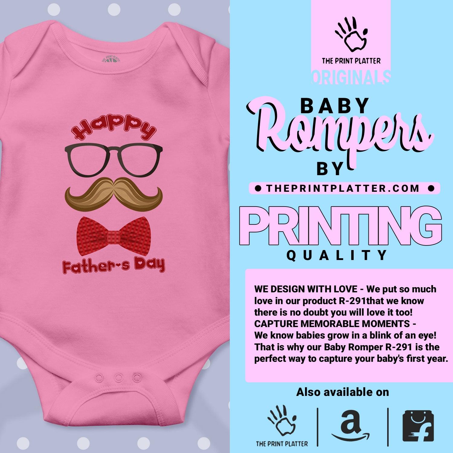 Happy Father's Day Unisex Half Sleeve Romper