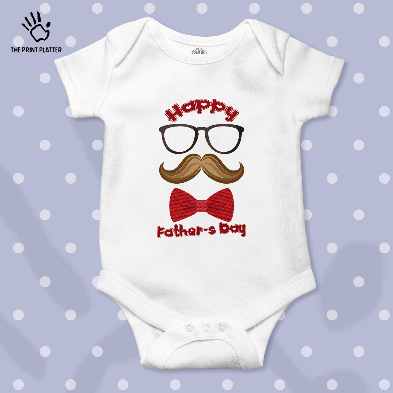 Happy Father's Day Unisex Half Sleeve Romper