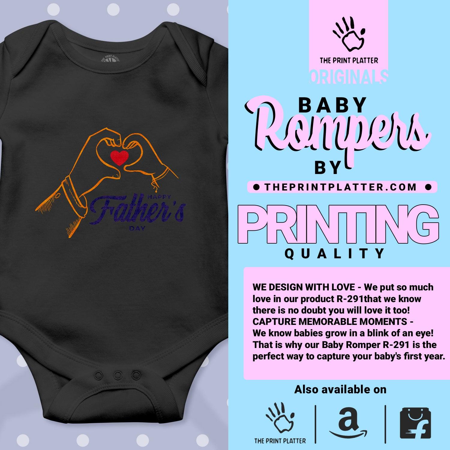 Happy Father's Day Unisex Half Sleeve Romper