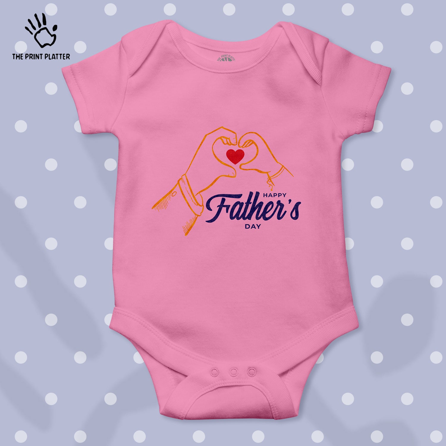 Happy Father's Day Unisex Half Sleeve Romper