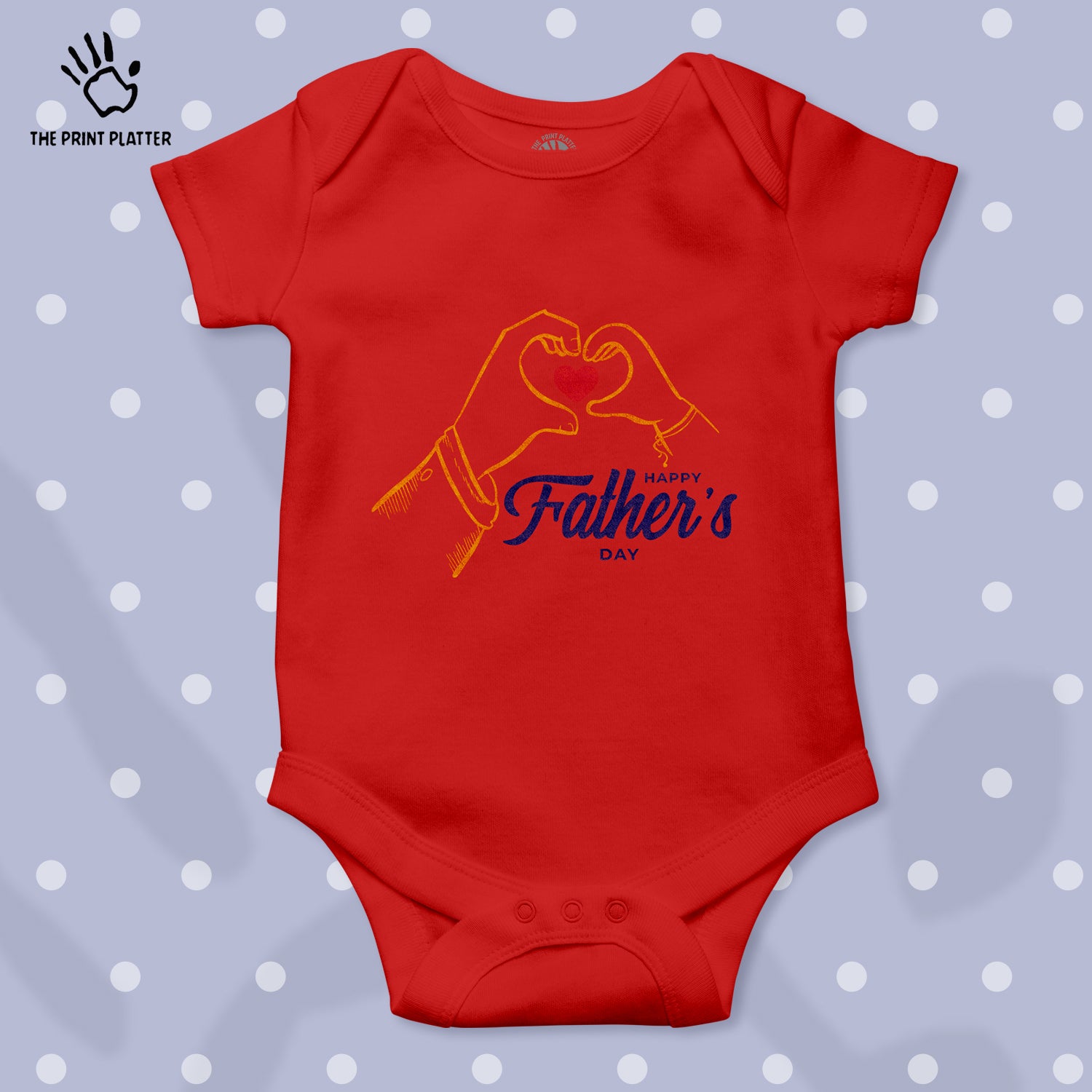 Happy Father's Day Unisex Half Sleeve Romper