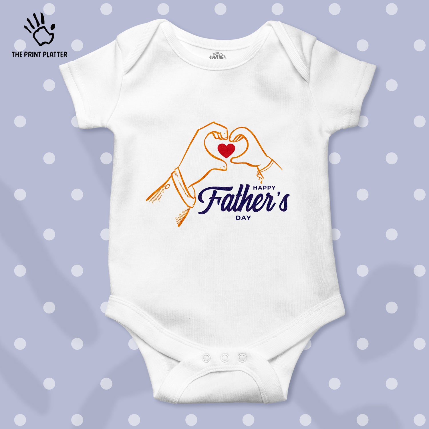 Happy Father's Day Unisex Half Sleeve Romper