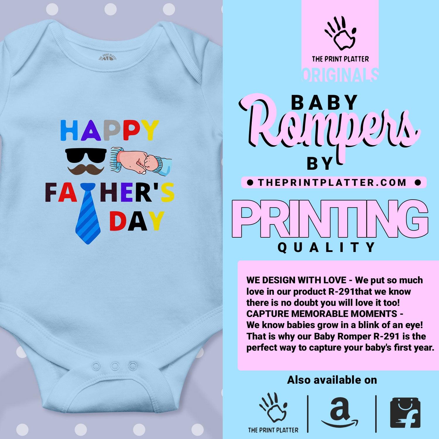 Happy Father's Day Unisex Half Sleeve Romper