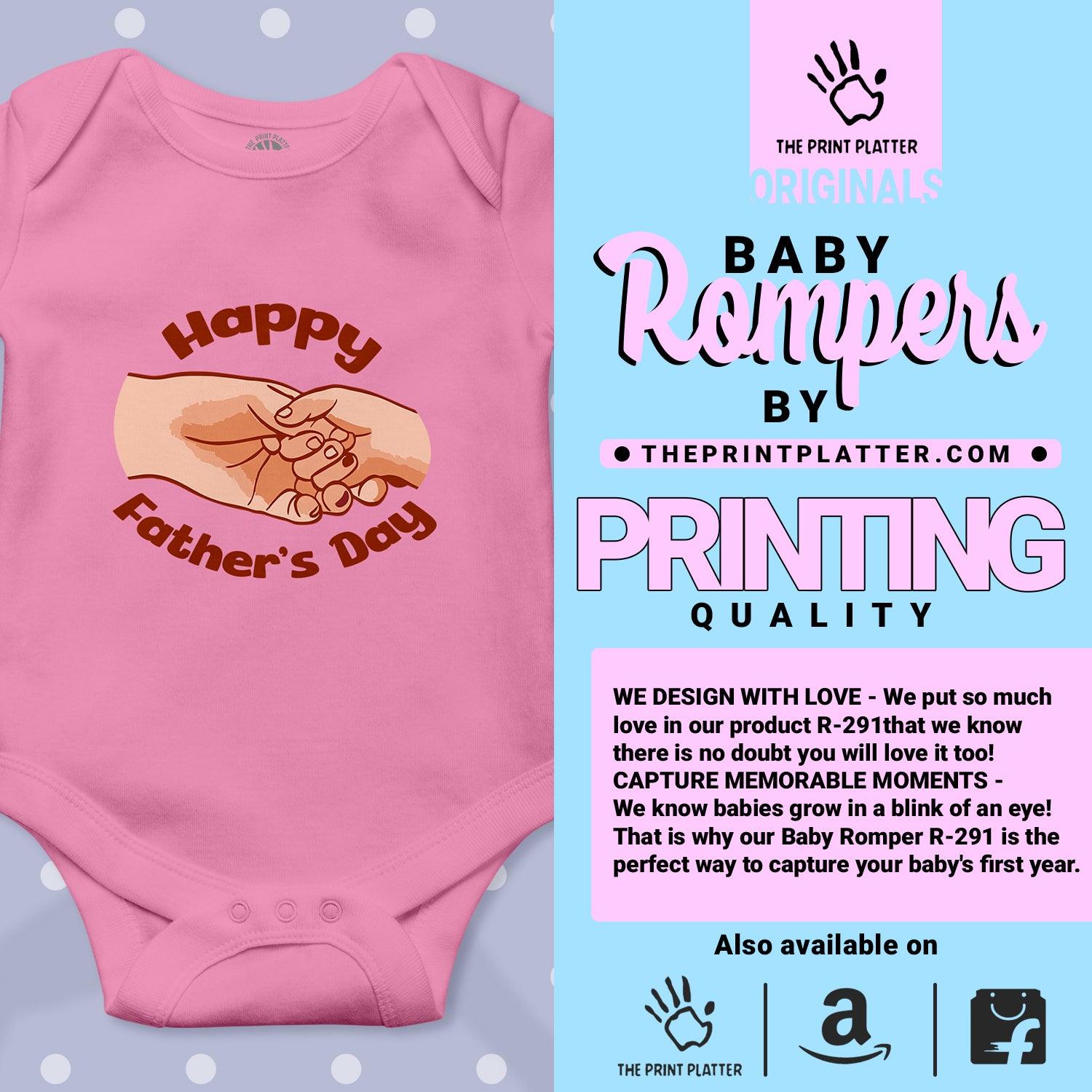 Happy Father's Day Unisex Half Sleeve Romper