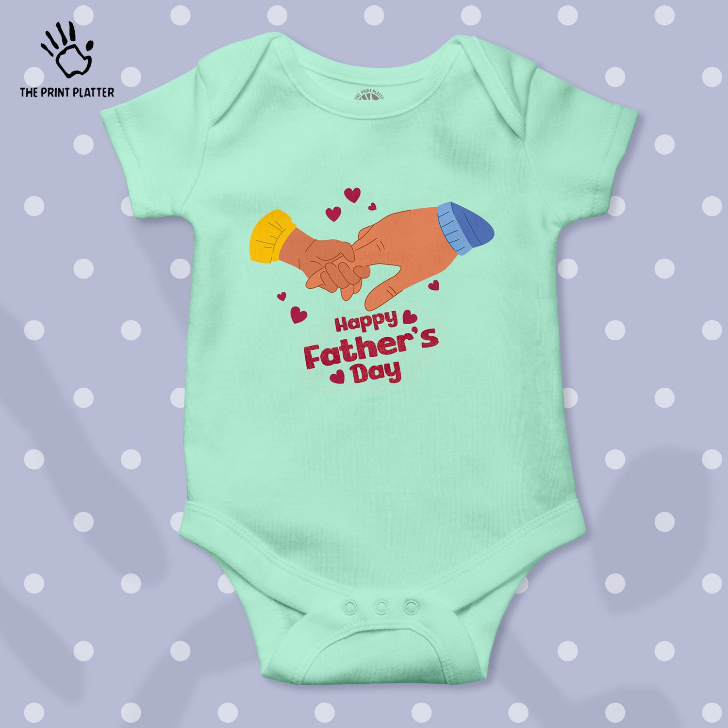 Happy Father's Day Unisex Half Sleeve Romper