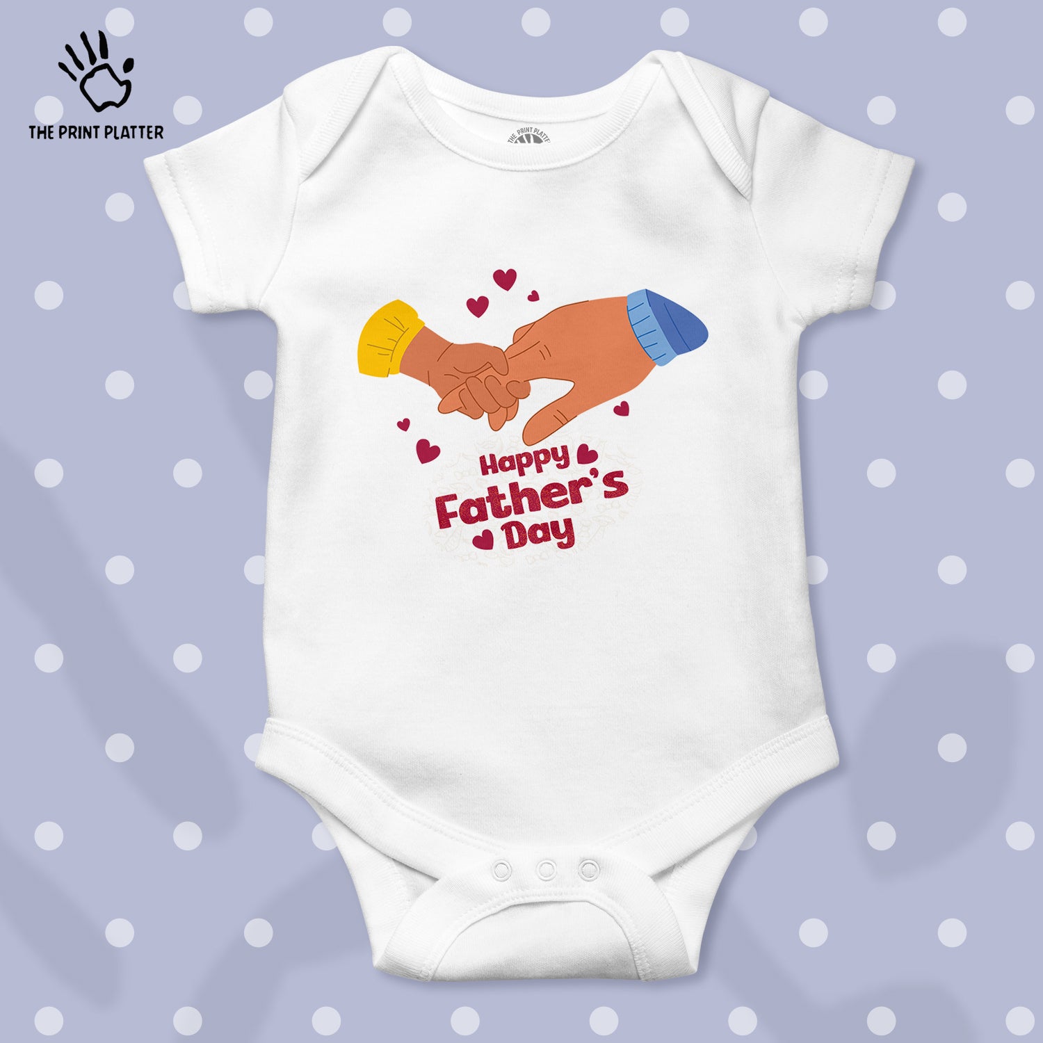 Happy Father's Day Unisex Half Sleeve Romper