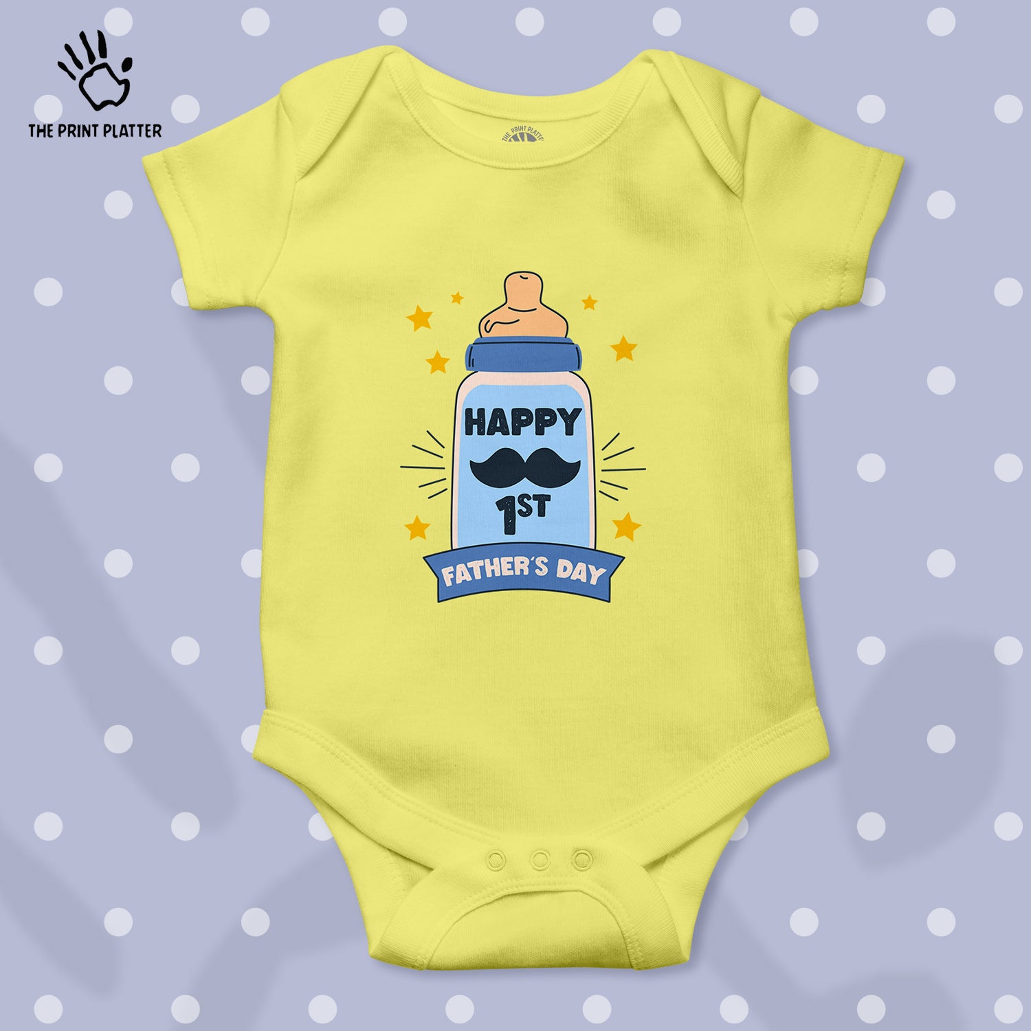 Happy 1st Father's Day  Unisex Half Sleeve Romper