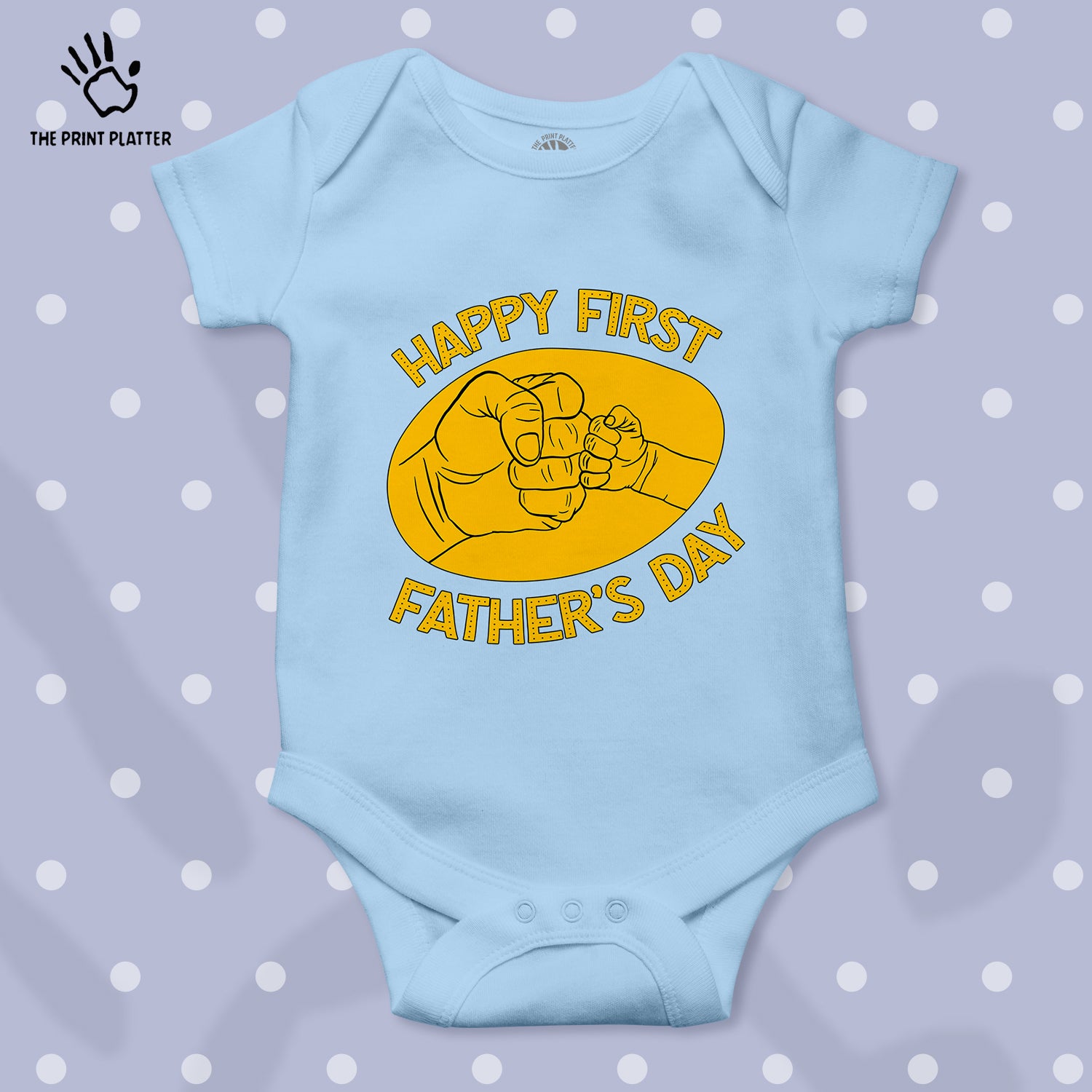 Happy First Father's Day Unisex Half Sleeve Romper