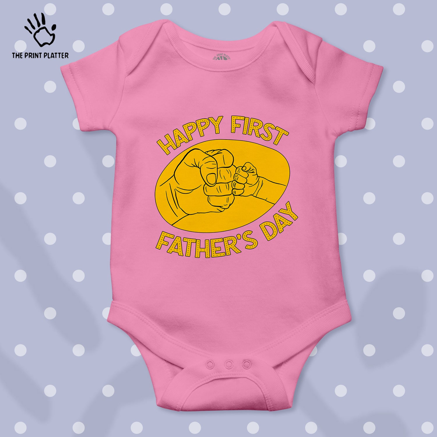 Happy First Father's Day Unisex Half Sleeve Romper